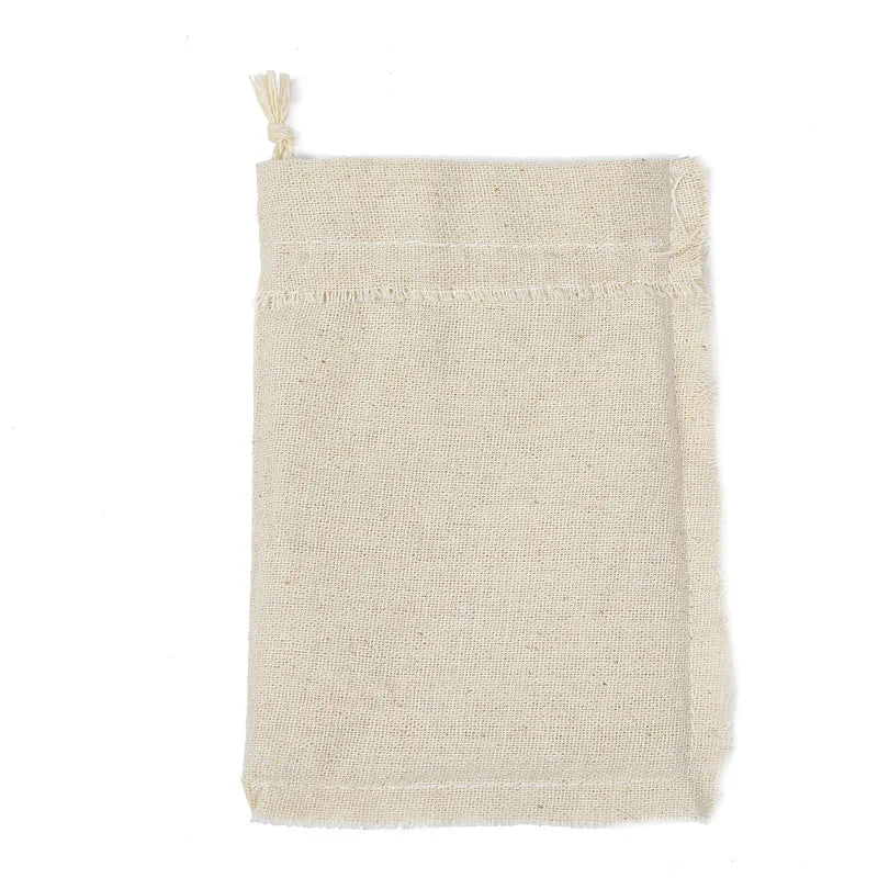 10-Piece Cotton Linen Drawstring Gift Bags for Wedding Favors, Party Decorations & Holiday Presents - Eco-Friendly Reusable Pouches for Jewelry, Candies & Small Gifts