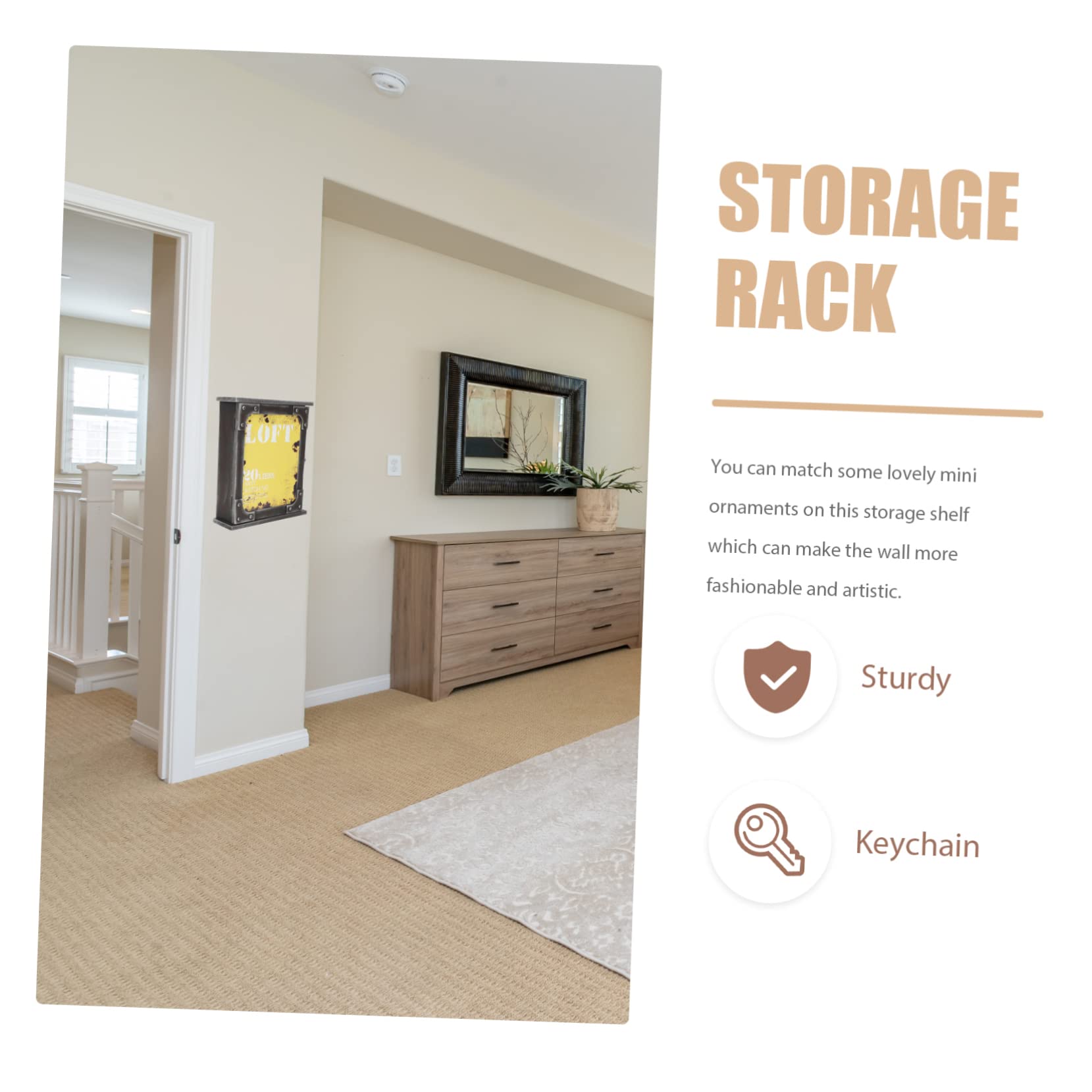 Wall Mounted Key Holder - Multi-Functional Storage Rack for Keys & Small Items | Durable Wall Decor & Organizer for Home, Office & Entryway | Perfect for Keys, Jewelry & Accessories