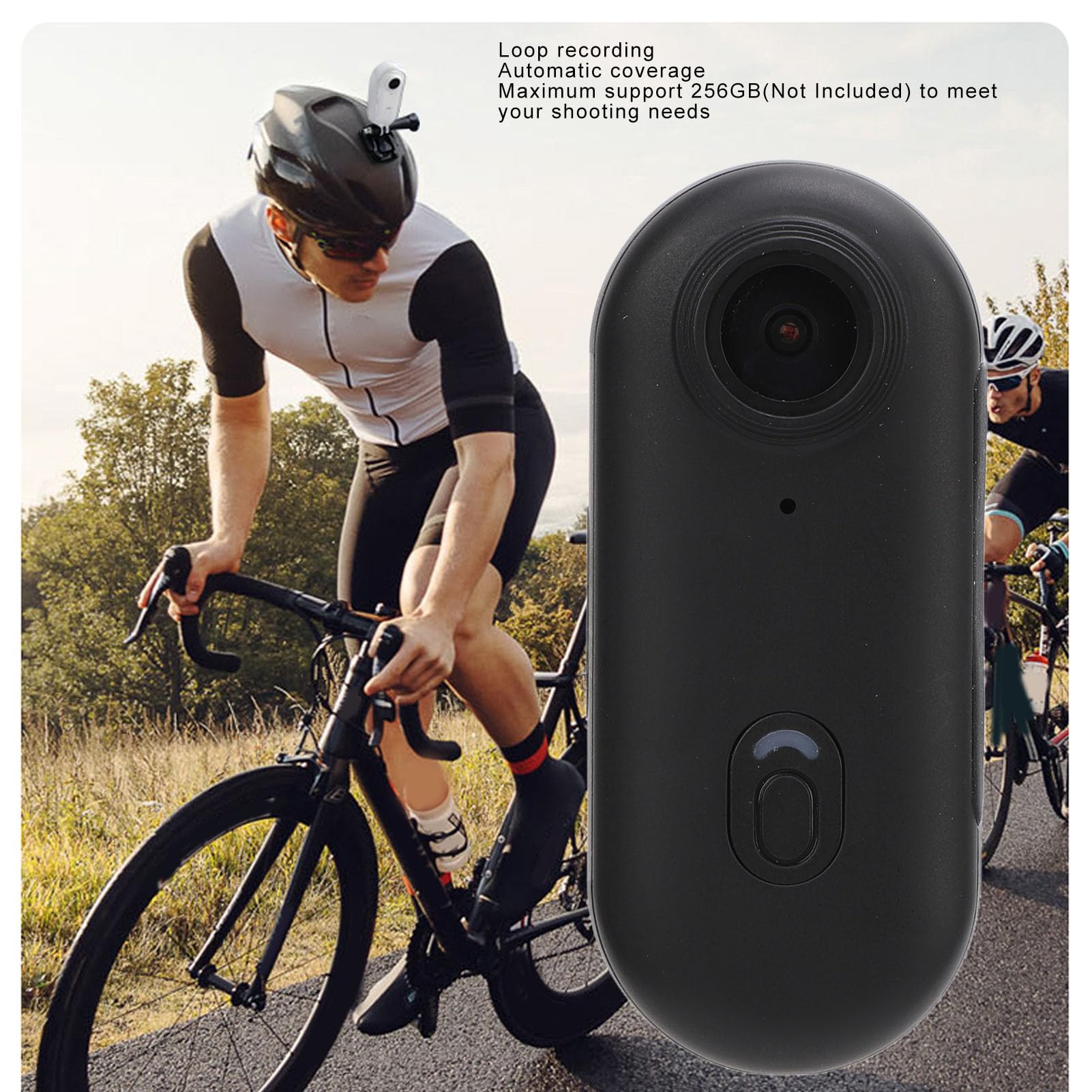 4K Pet Collar Camera - 8MP Wearable Action Cam for Diving, Fishing & Cycling