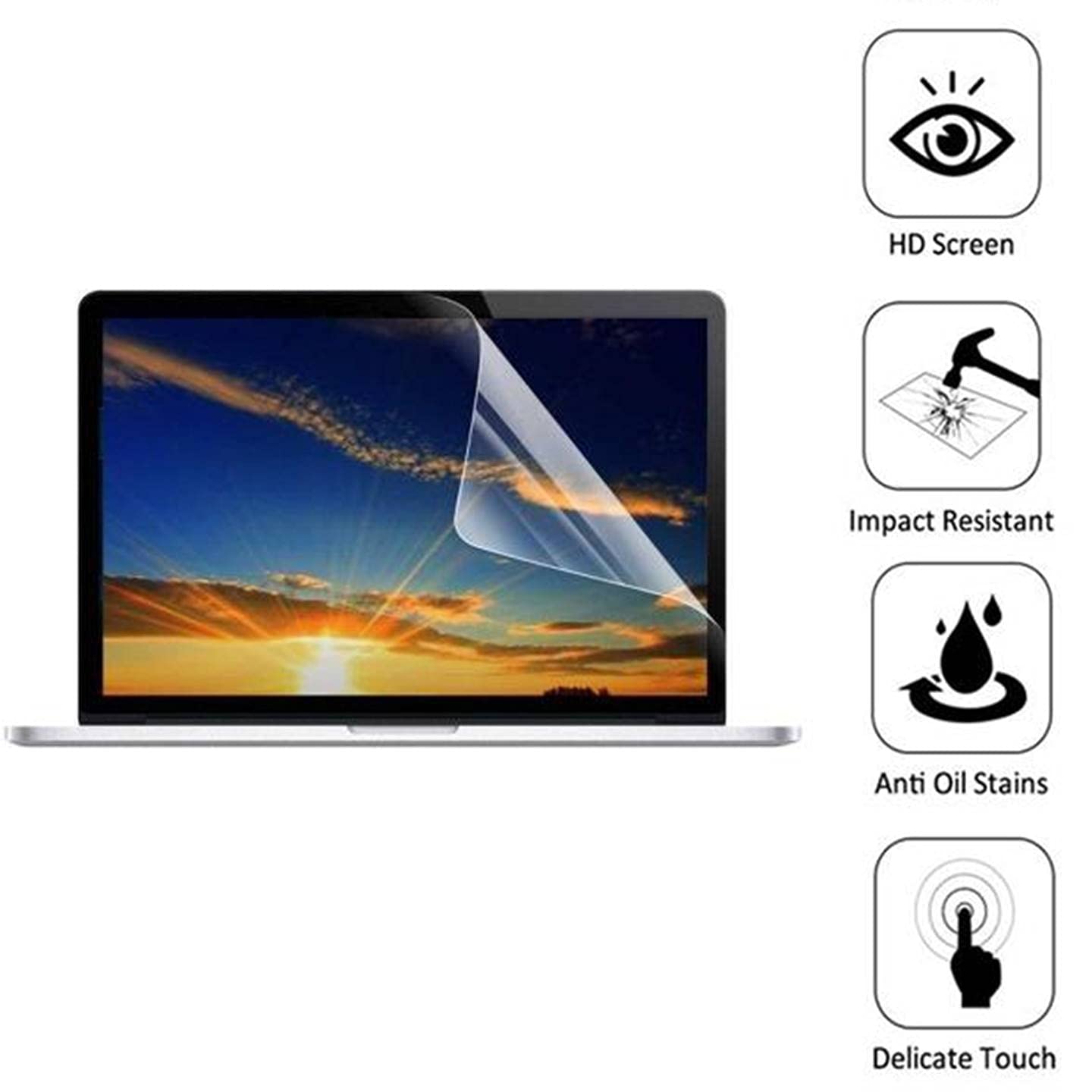 Anti Blue Light Screen Protector for MacBook Pro 15 inch (2019) - HD Clear, Eye Protection, Reduce Eye Fatigue & Strain - Perfect for Work, Gaming & Night Use