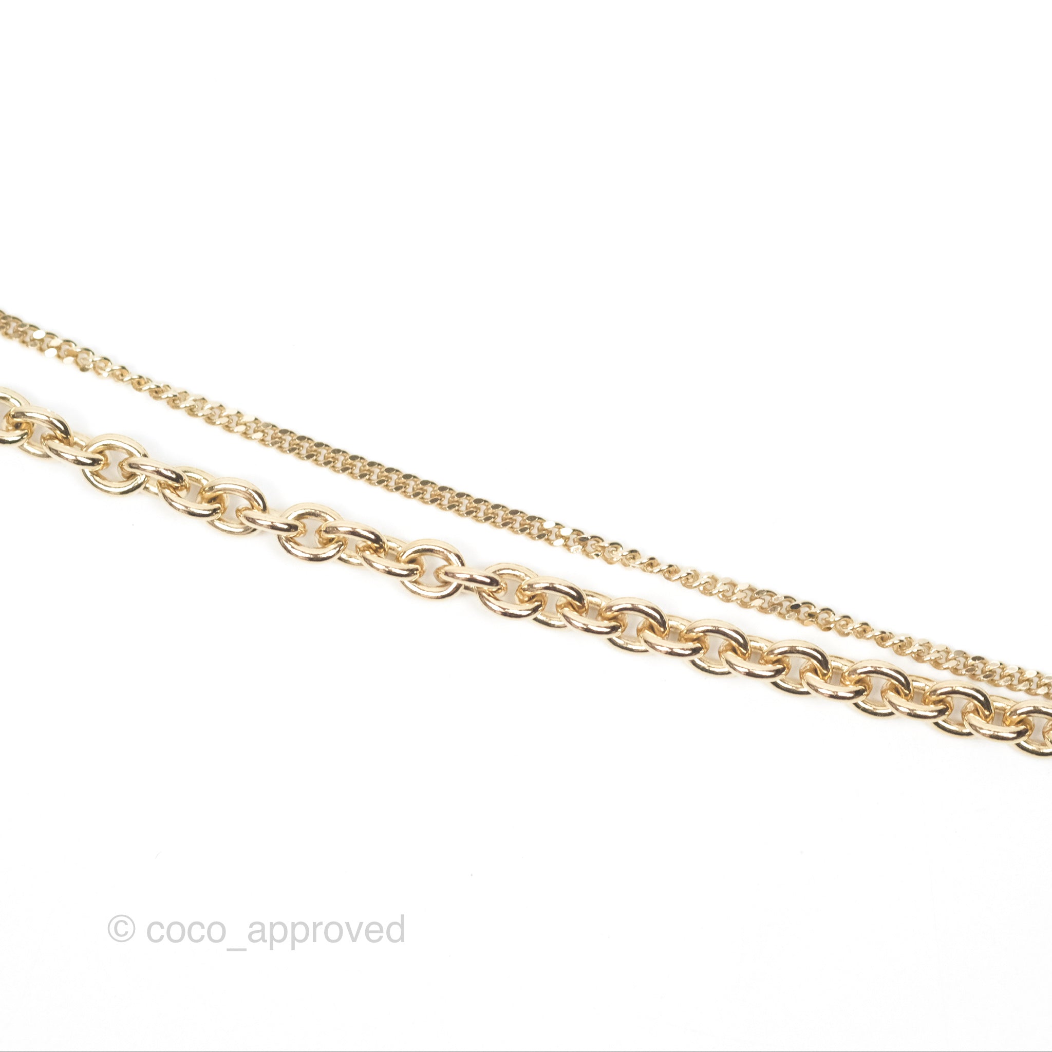 Chanel CC Logo Charm Necklace in 21K Gold Tone - Elegant Jewelry for Women, Perfect for Parties, Weddings & Special Occasions