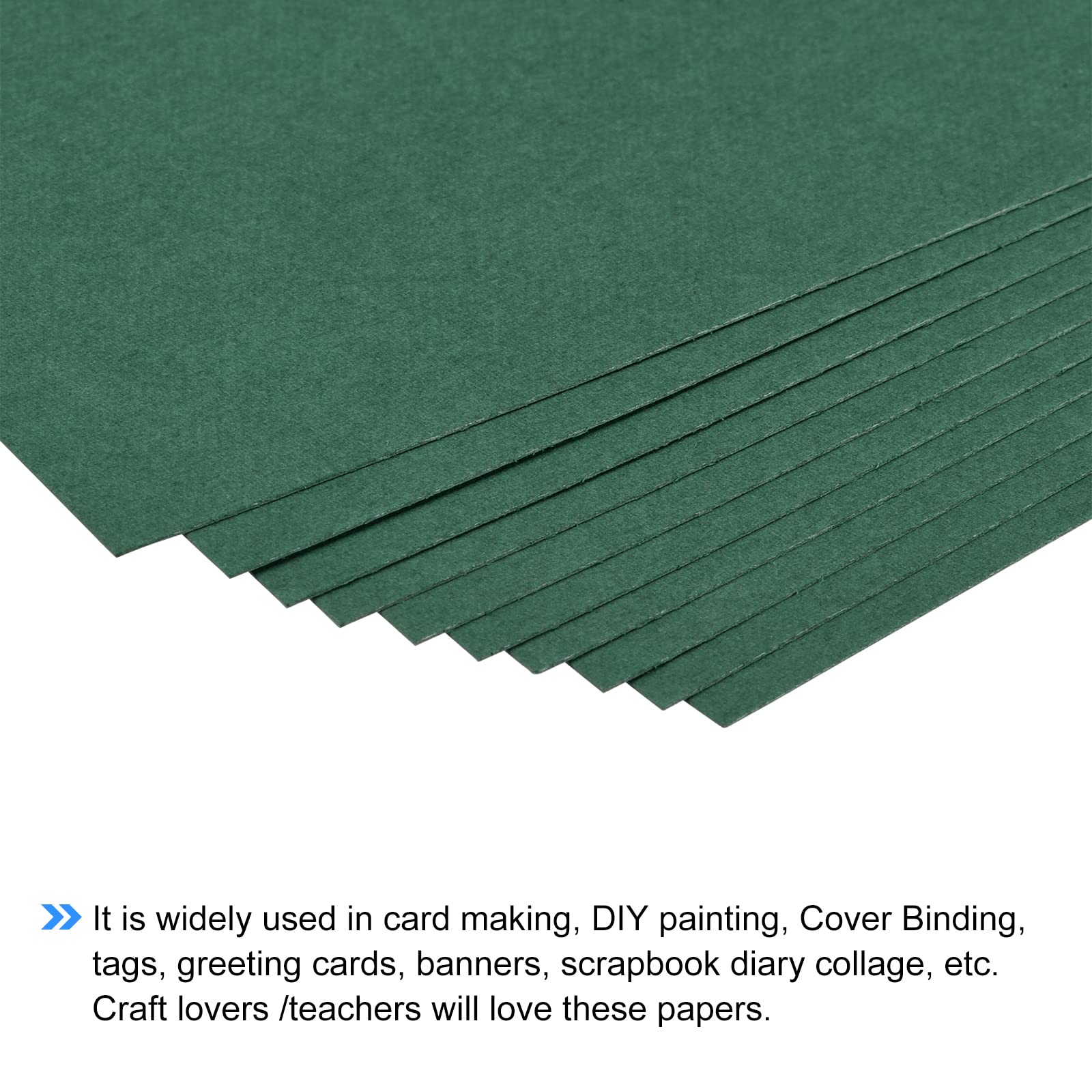 Premium 92 Lb/250gsm Dark Green Cardstock Paper - 8.3