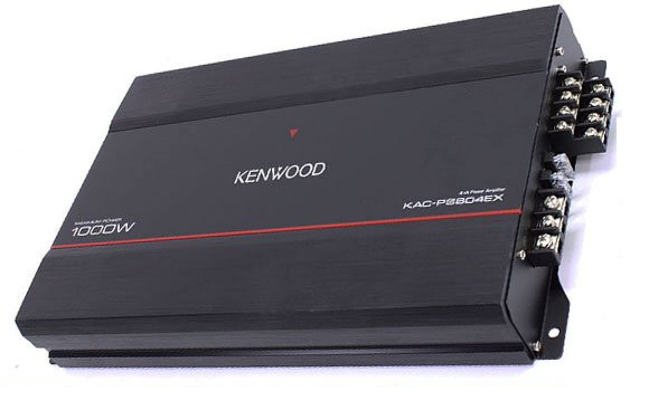 KENWOOD KAC-PS704EX 1000W 4/3/2 Channel Car Audio Amplifier with Component Speakers & Tweeters - High Power Sound System for Cars, Trucks & SUVs | Perfect for Road Trips, Commuting & Music Enthusiasts