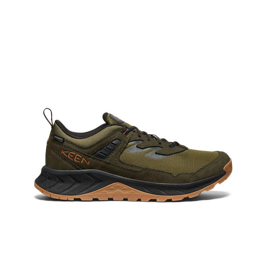 Men's HighTrail Waterproof Hiking Shoes - Winter Moss/Gold Flame - Lightweight & Durable for Outdoor Adventures, Trail Running & Winter Hiking