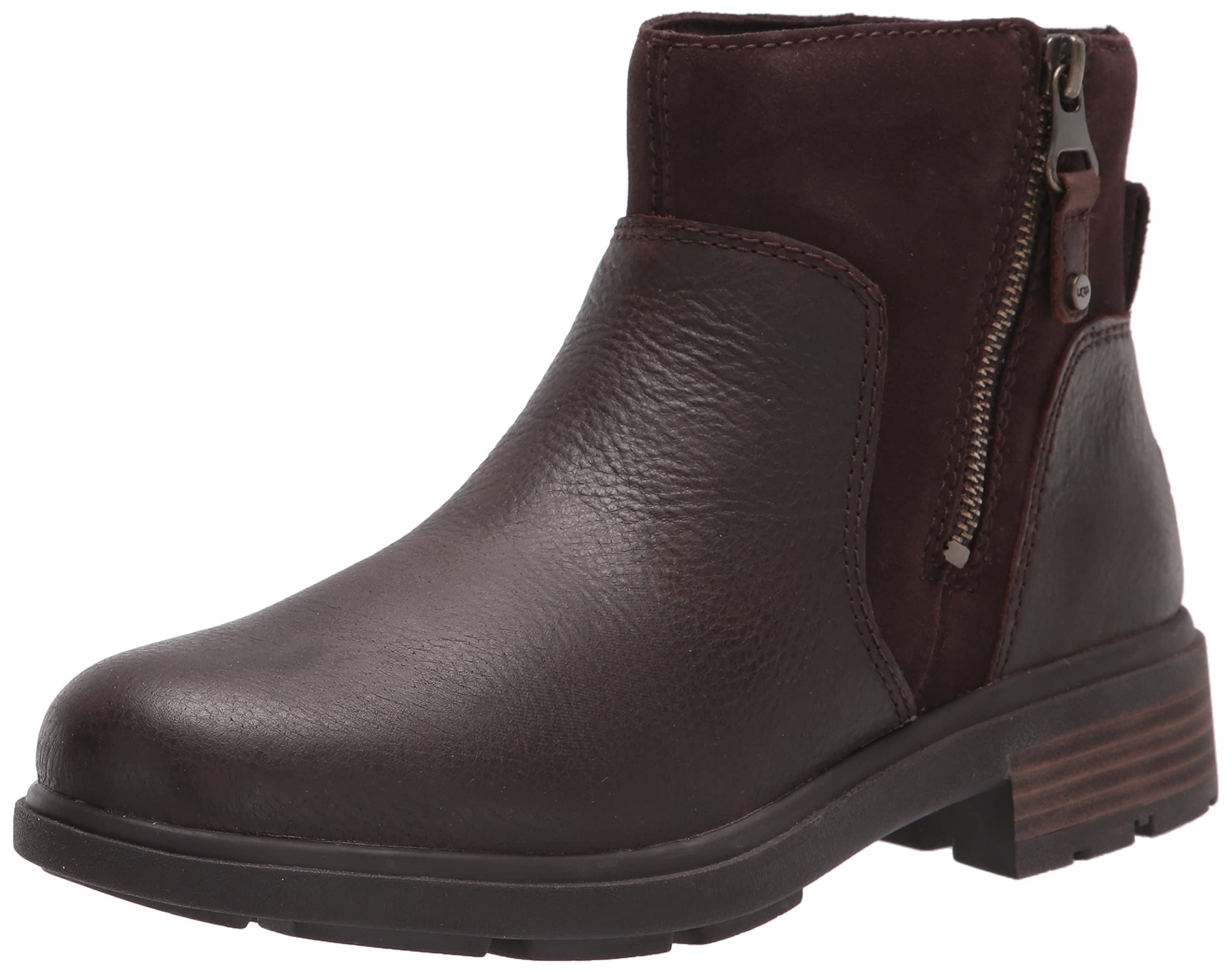 UGG Women's Harrison Zip Fashion Boot - Waterproof Winter Boots for Women, Comfortable & Stylish Ankle Boots with Zipper - Perfect for Snow, Cold Weather & Outdoor Activities