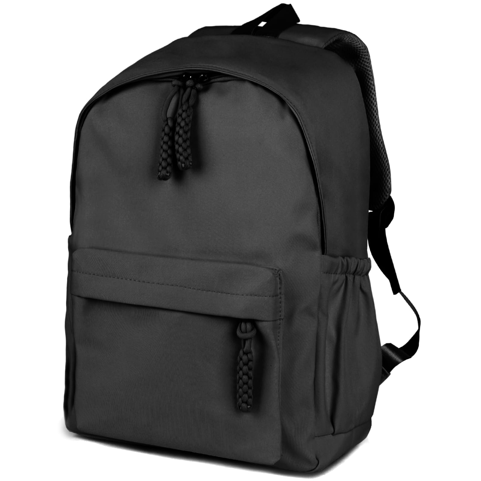 Stylish Black Casual Backpack for Women - 14 Inch Laptop Backpack with USB Charging Port, College Bookbag, Lightweight Travel Daypack - Perfect for School, Work, Commuting & Weekend Getaways