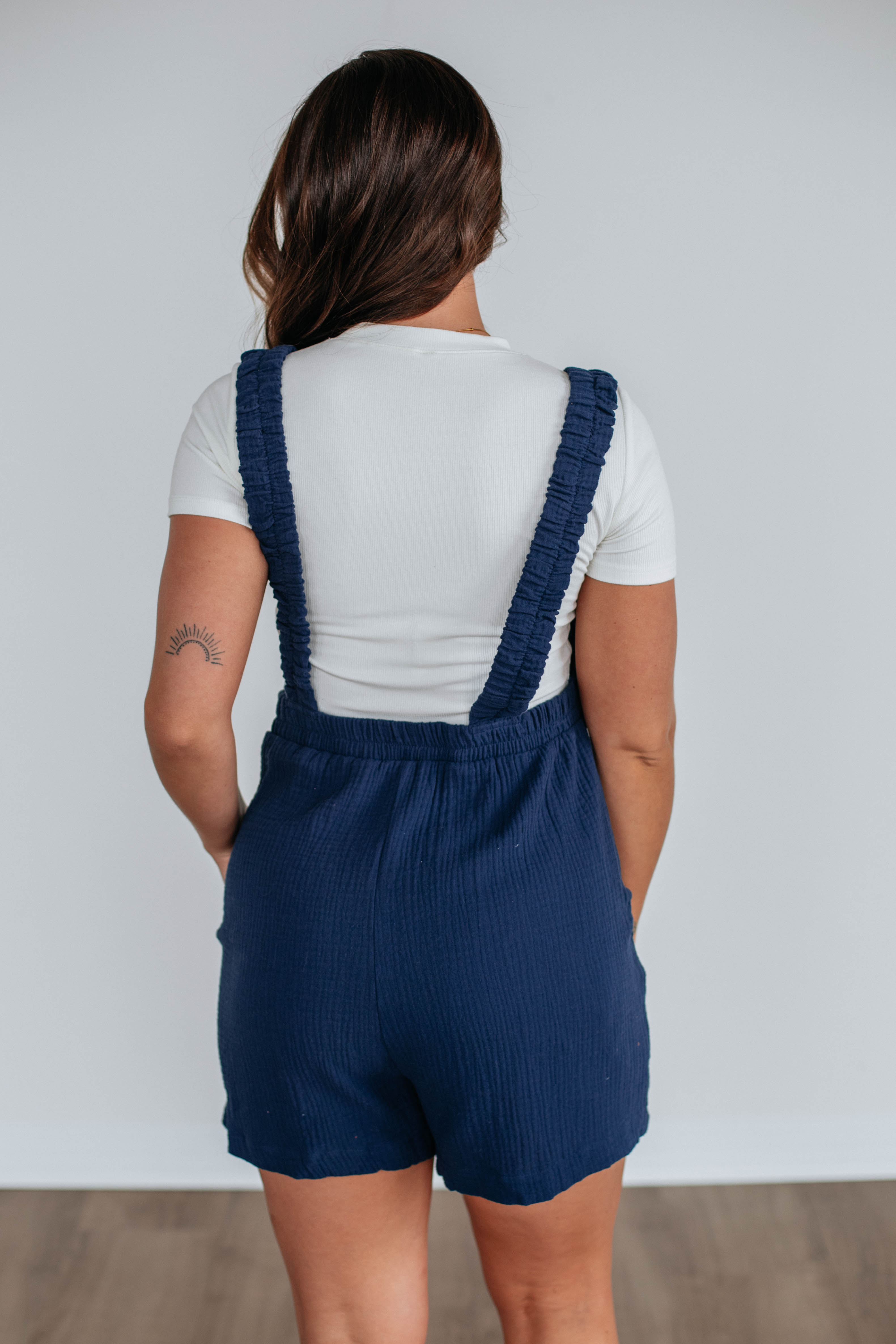 Chamberly Romper for Women - Navy Blue Jumpsuit, Casual One Piece Outfit for Lounge, Travel & Everyday Wear