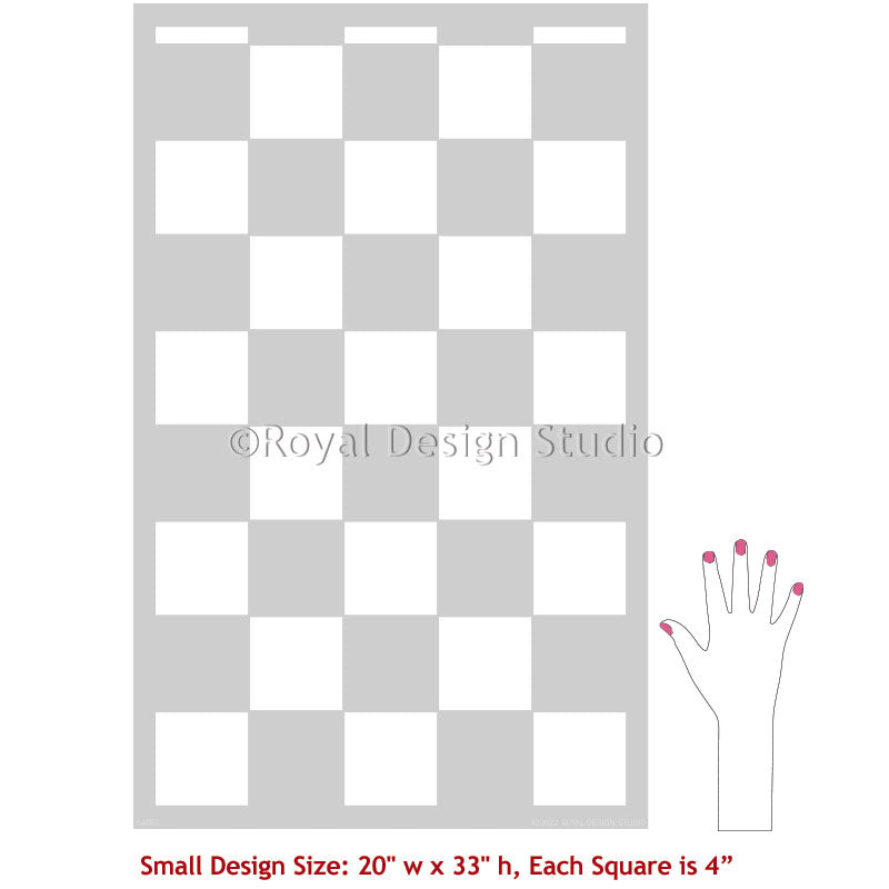 Check It Out Tile Stencil - Reusable DIY Ceramic & Mosaic Tile Painting Template for Home Decor, Bathroom & Kitchen Backsplash - Perfect for Crafting, Wall Art & Floor Design Projects