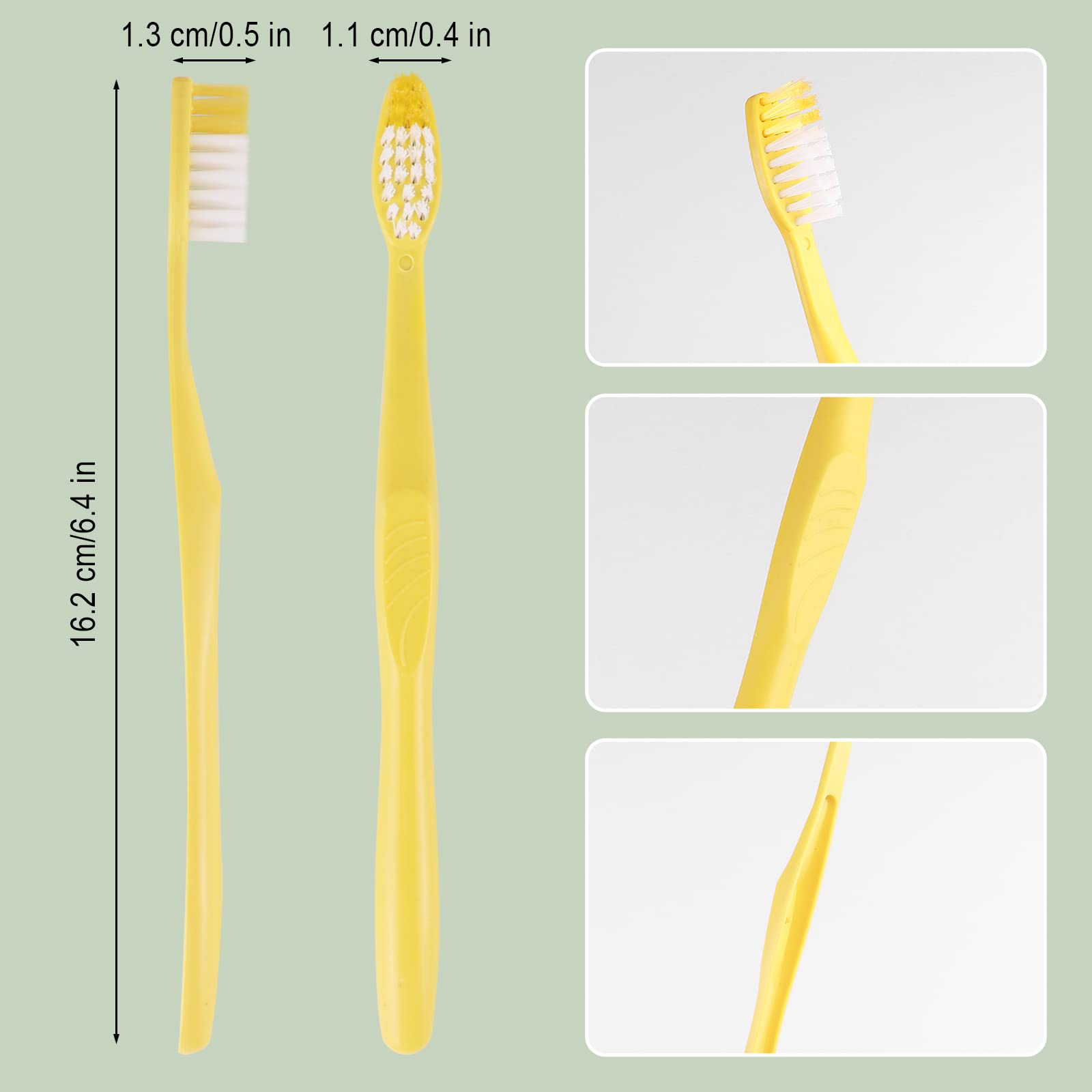 300 Pack Disposable Travel Toothbrushes - Individually Wrapped Bulk Toothbrushes for Travel, Hotels, Nursing Homes & Charity Donations | Eco-Friendly Hollow Design for On-The-Go Oral Care