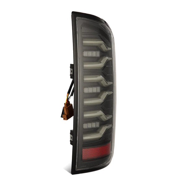 02-06 Dodge Ram 1500 & 03-06 Dodge Ram 2500/3500 LED Tail Lights - LUXX Series Alpha Black - Upgrade Your Truck's Style & Visibility for Night Driving & Off-Road Adventures