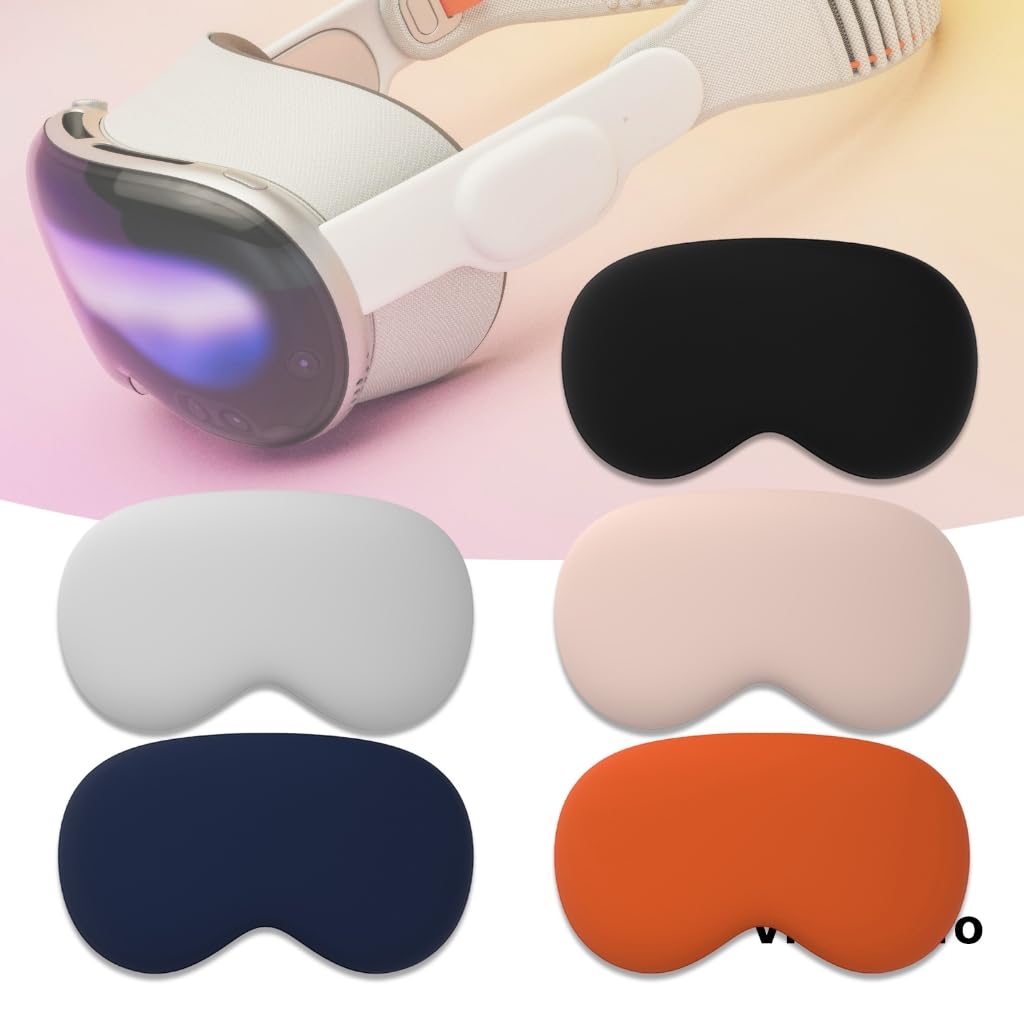Slim Functional Silicone Cover for Vision Headsets - Washable, Reusable, Lightweight Accessory for VR Headset Protection - Perfect for Gaming, Travel, and Home Use
