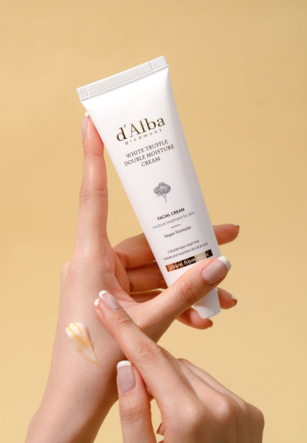 d'Alba White Truffle Double Moisture Cream 60ml - Hydrating & Anti-Aging Face Moisturizer for Dry Skin | Day & Night Skincare Routine