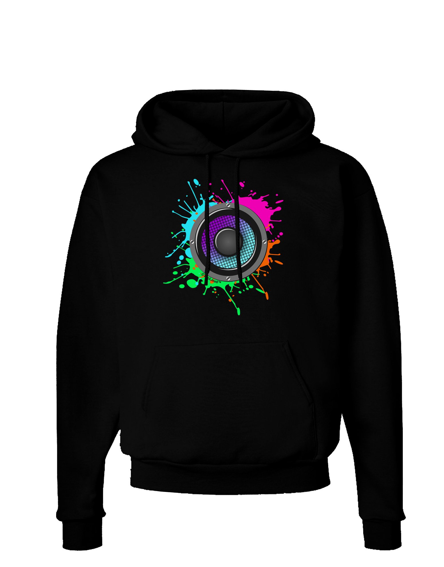 TooLoud Paint Splatter Bluetooth Speaker Hoodie - Wireless Audio Sweatshirt with Built-in Speakers for Gym, Running & Outdoor Activities