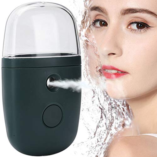 Portable USB Nano Facial Steamer - Handheld Mist Sprayer for Skin Hydration & Makeup Prep | Rechargeable Face Moisturizer for Home & Travel Skincare Routine | Beauty Machine for Dry Skin Relief & Spa Treatment
