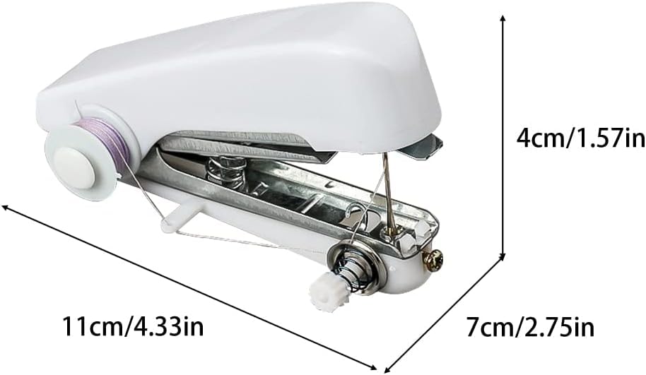 Portable Mini Handheld Sewing Machine - Manual Stitch Tool for DIY Crafts, Clothes Repair, Quilting & Travel - Compact Home Sewing Kit for Beginners & Professionals