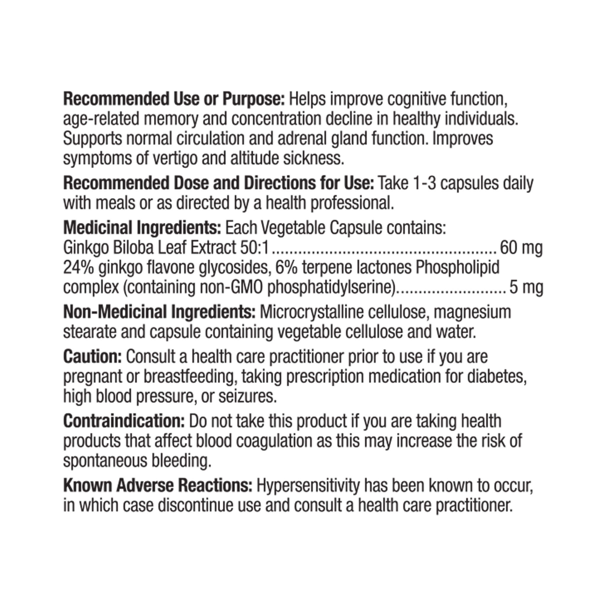 Premium Ginkgo Biloba Extract 120mg | 120 Capsules | Natural Brain Support Supplement | Memory & Focus Enhancer | Non-GMO, Gluten-Free | for Mental Clarity & Cognitive Function | Daily Wellness & Study Aid