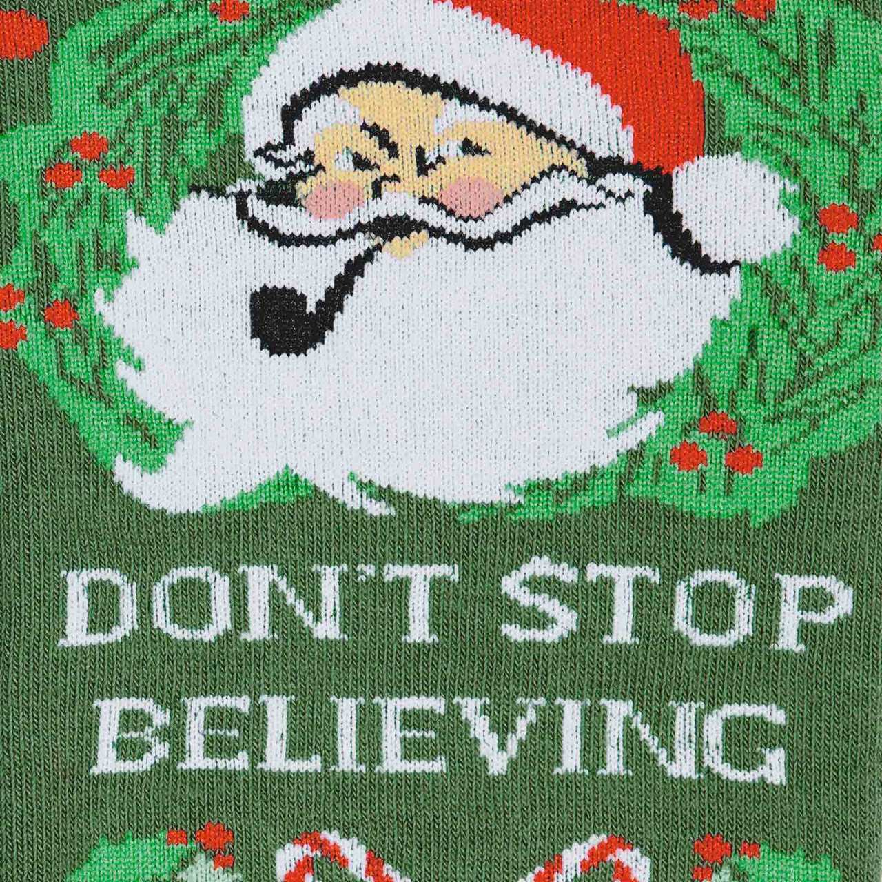 Don't Stop Believing Knee High Socks by Sock It To Me - Fun Novelty Socks for Women & Teens - Perfect for Concerts, Gifts, and 80s Theme Parties