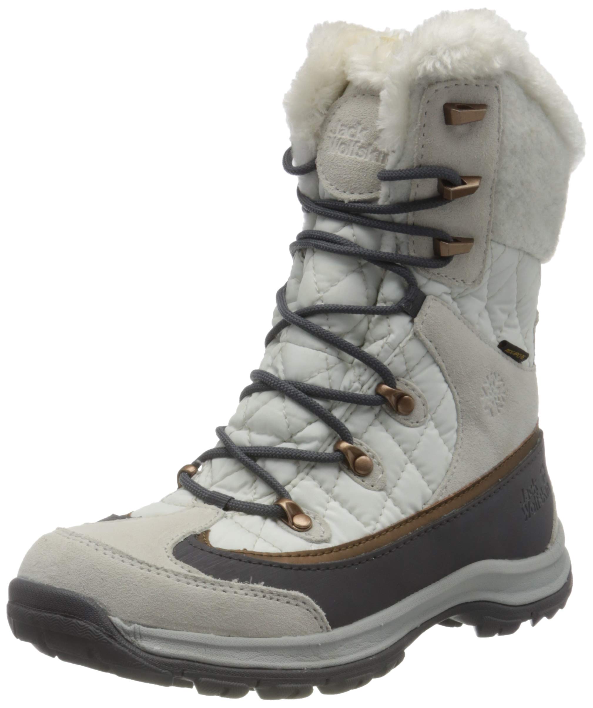 Jack Wolfskin Women's Winter Snow Boots - Waterproof Insulated Hiking Boots for Cold Weather - Size 6.5 US - Perfect for Snow Trekking & Outdoor Adventures