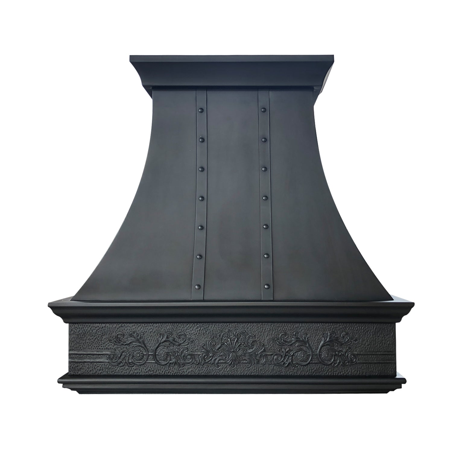 RHM Black Oil Rubbed Bronze Copper Range Hood for Kitchen - Vintage Style Chimney Vent Hood with Duct Cover, Perfect for Modern Farmhouse, Restaurant & Commercial Kitchen Use