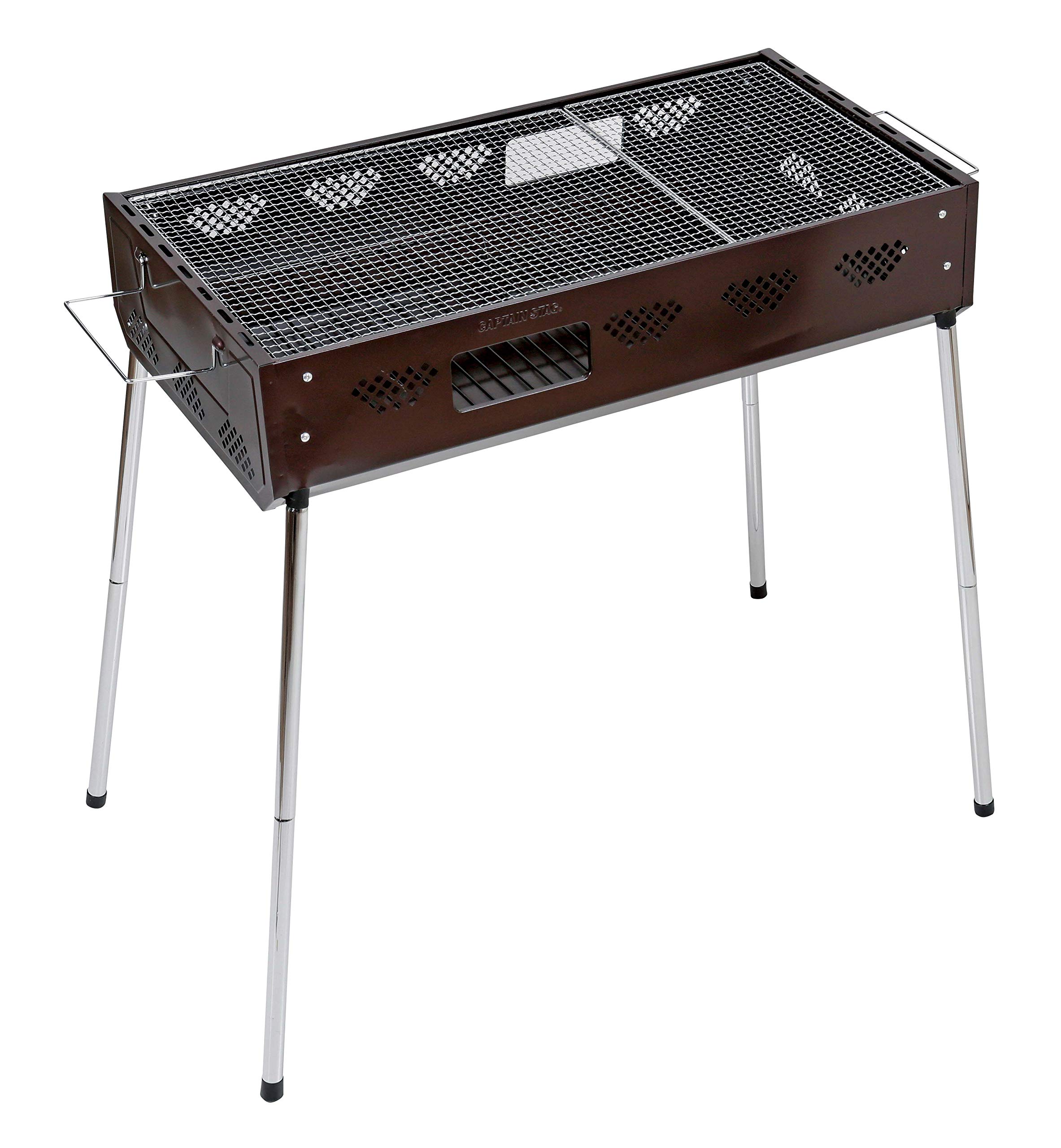 Portable 2-Level Adjustable Height BBQ Grill with Charcoal Extension - Perfect for Backyard, Camping & Outdoor Cooking