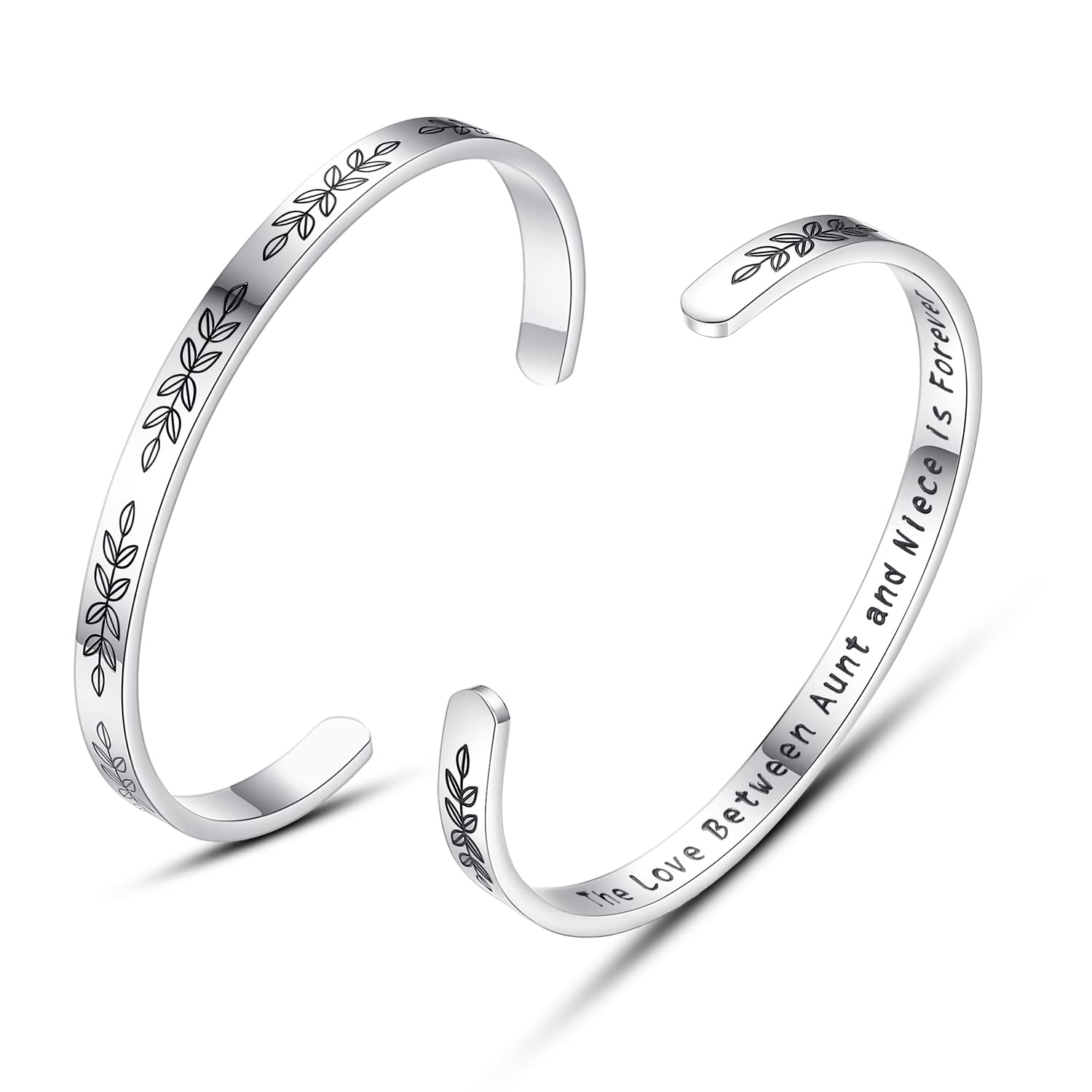Personalized Cuff Bracelets for Women & Teen Girls - Best Friend Sister Mom Daughter Gift - Custom Name Jewelry for Birthday, Mother's Day, Christmas - Fashion Stackable Bangle for Everyday Wear & Special Occasions