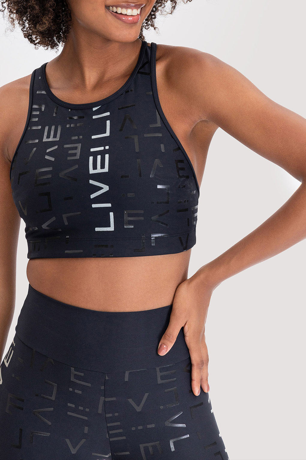 Live! Icon Lux Halter Top - Women's Fashion Stretch Crop Top for Summer, Beach & Night Out | Trendy Party & Casual Wear