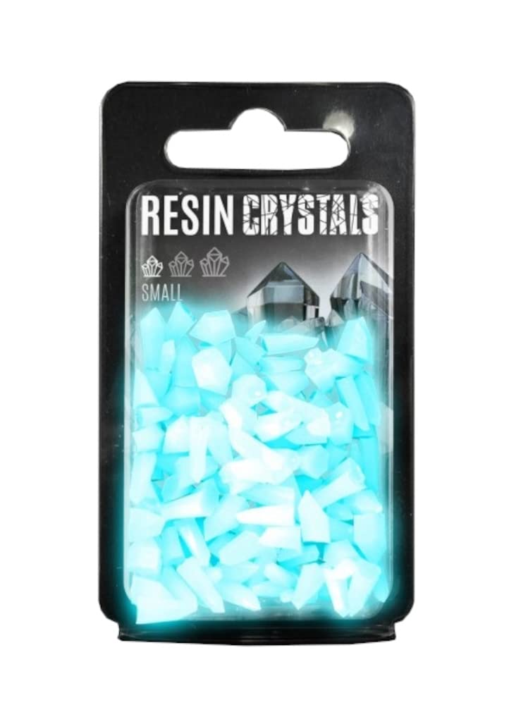 Green Stuff World Aqua Turquoise Glow Resin Crystals for Model Kits & Miniatures – Small 10386 – Perfect for Dioramas, Tabletop Gaming & DIY Craft Projects