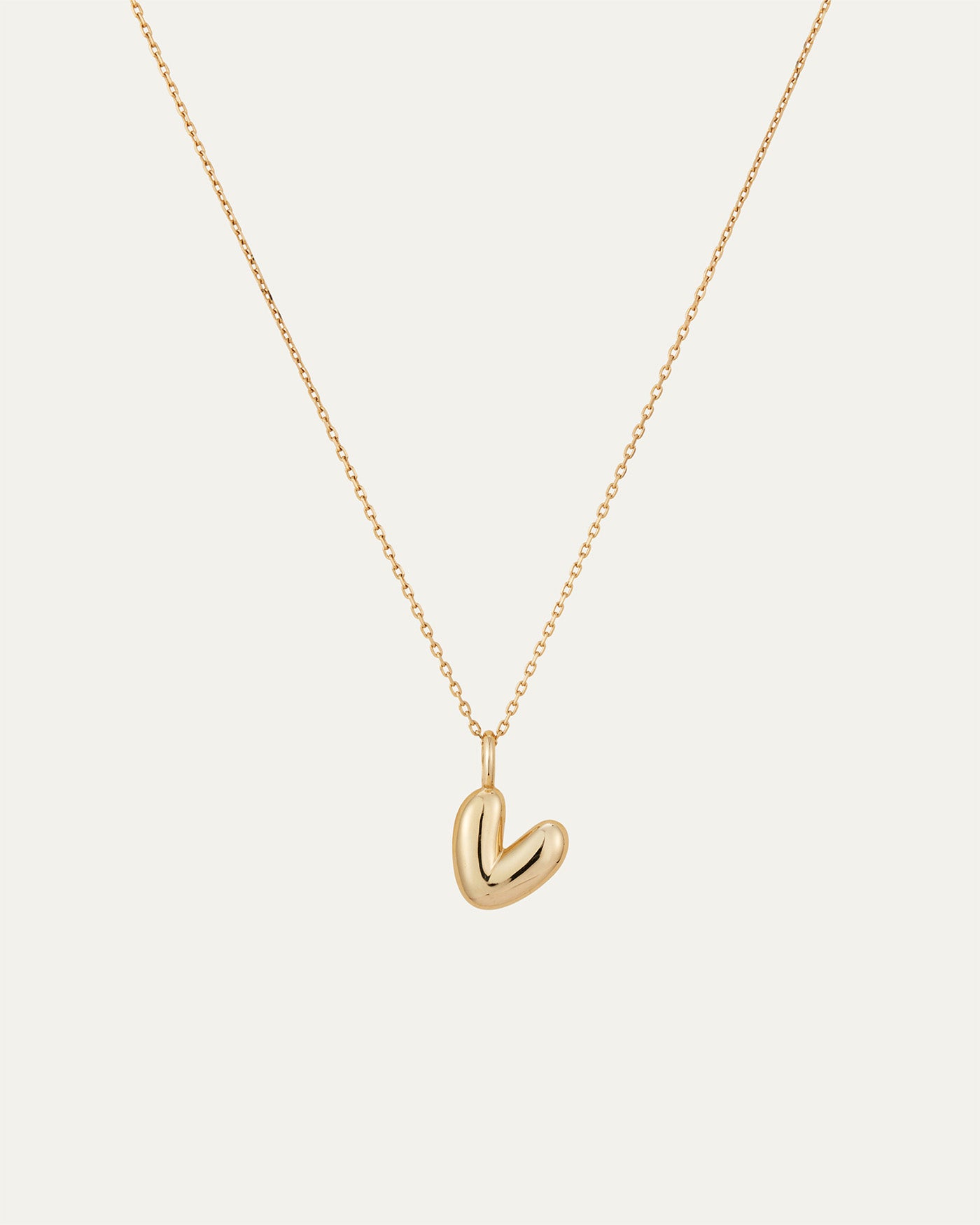 14K Gold Bubble Letter Necklace - Personalized Initial Pendant for Women - Elegant Layering Jewelry for Everyday Wear, Gifts & Special Occasions