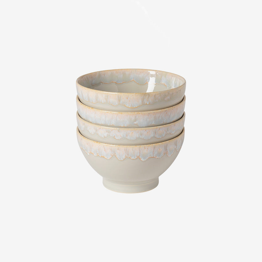 Premium Costa Nova Grespresso Latte Bowls Set of 4 - Elegant Porcelain Coffee Cups for Espresso, Cappuccino & Latte - Perfect for Home, Cafe & Restaurant Use