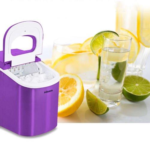 Jian Ya Na Commercial Stainless Steel Ice Maker Machine - Portable Countertop Ice Cube Maker for Restaurants, Bars, Home & Office Use (Silver) | Perfect for Cocktails, Parties, and Daily Beverage Cooling