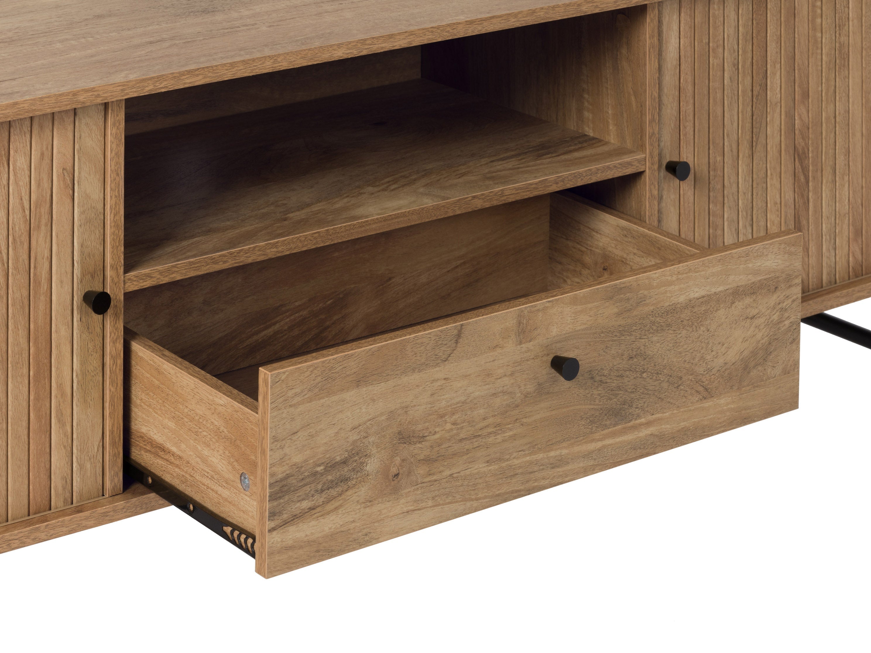 Modern TV Stand with Storage - Sturdy Media Console for Living Room, Bedroom & Home Theater - Holds up to 65