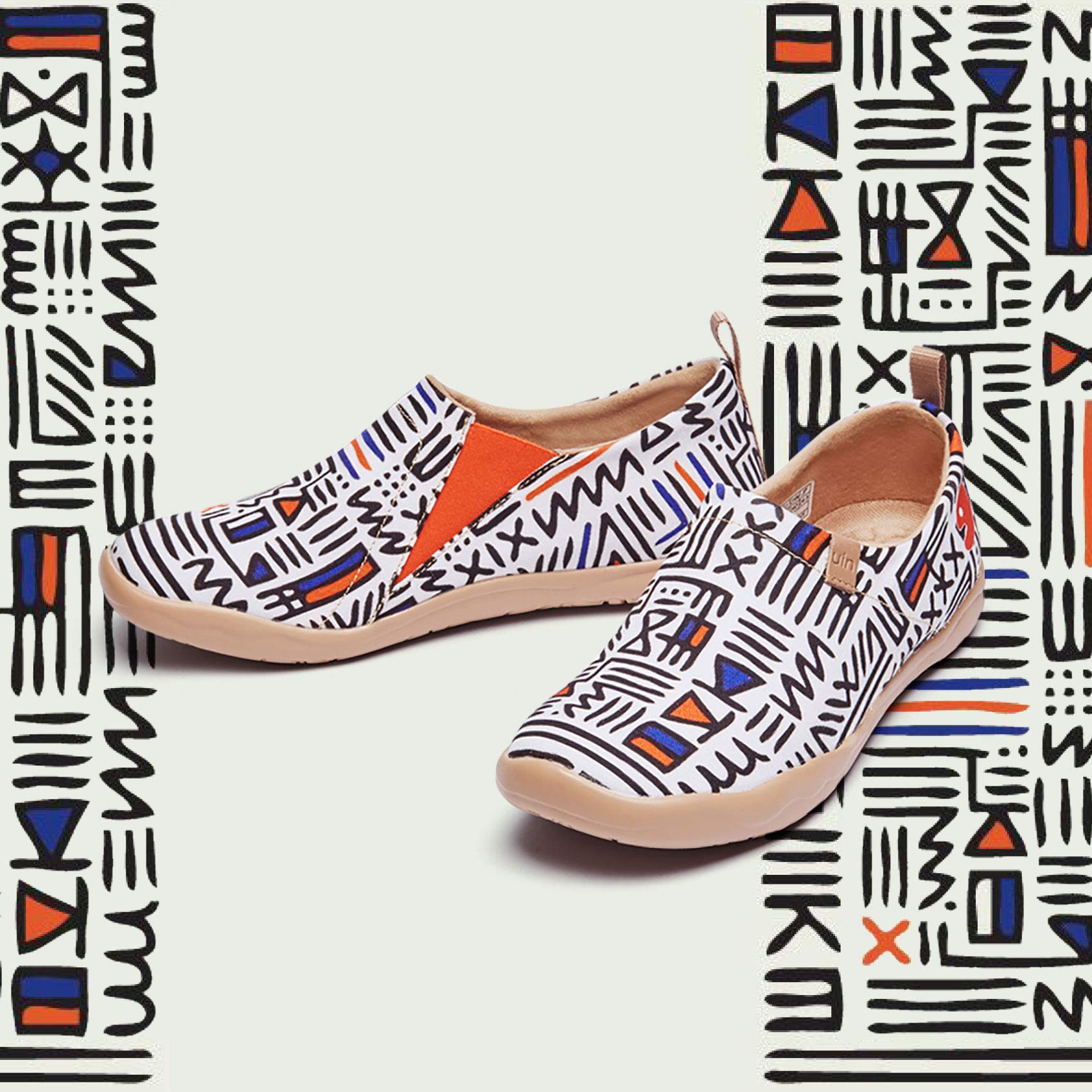 UIN Women's Slip-On Walking Shoes - Lightweight Casual Loafers & Fashion Sneakers for Women | Comfortable Breathable Design | Perfect for Walking, Travel & Everyday Wear (Size 9.5)