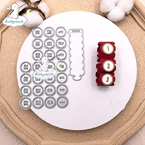 MTTN Bunnymoon Digital Garland Metal Cutting Dies for DIY Scrapbooking - Greeting Card, Photo Album & Paper Craft Decoration - Perfect for Wedding Invitations, Baby Shower Decor and Memory Books