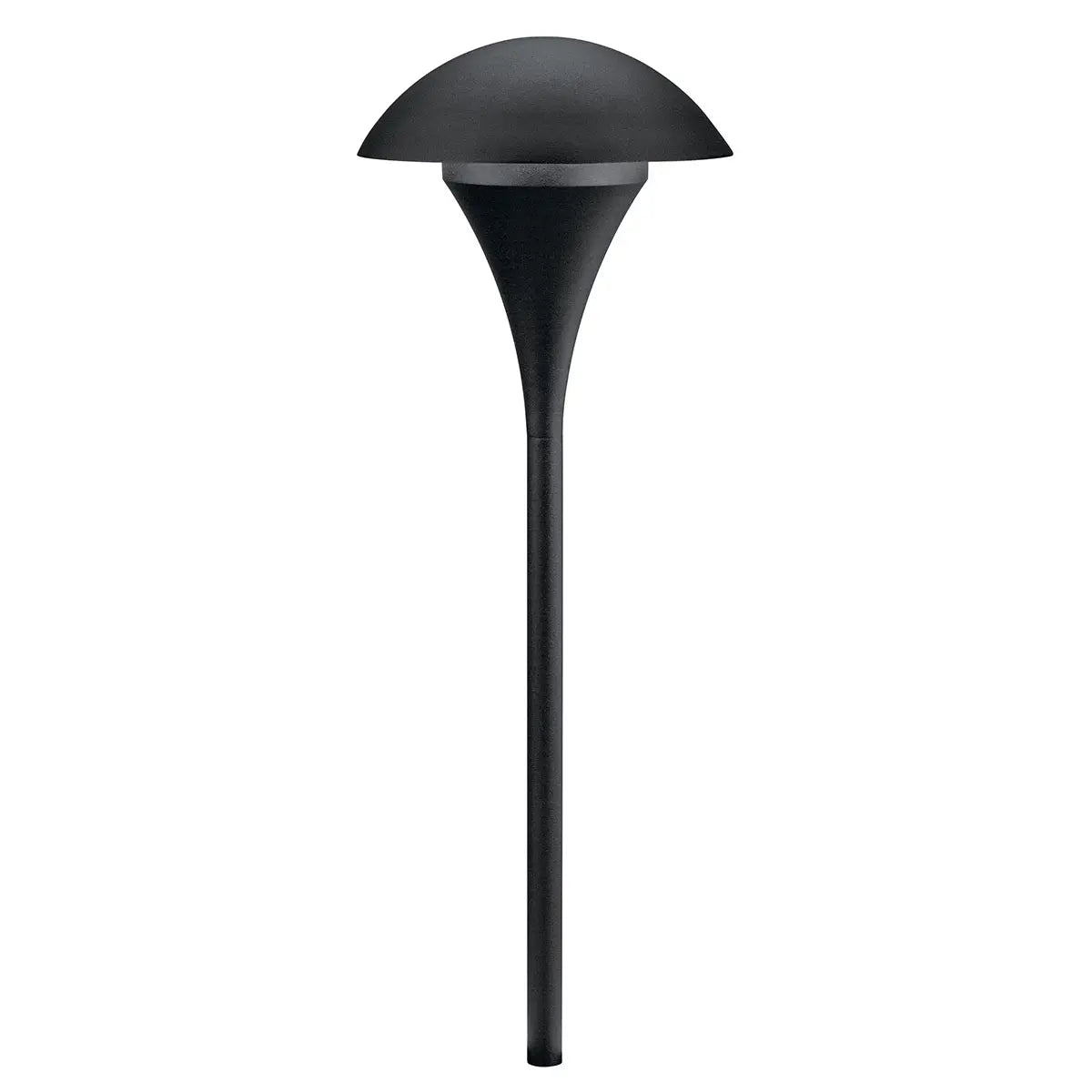 120V Large Solar Eclipse Path Light - Textured Black Finish - Outdoor Landscape Lighting for Garden, Walkway, and Driveway