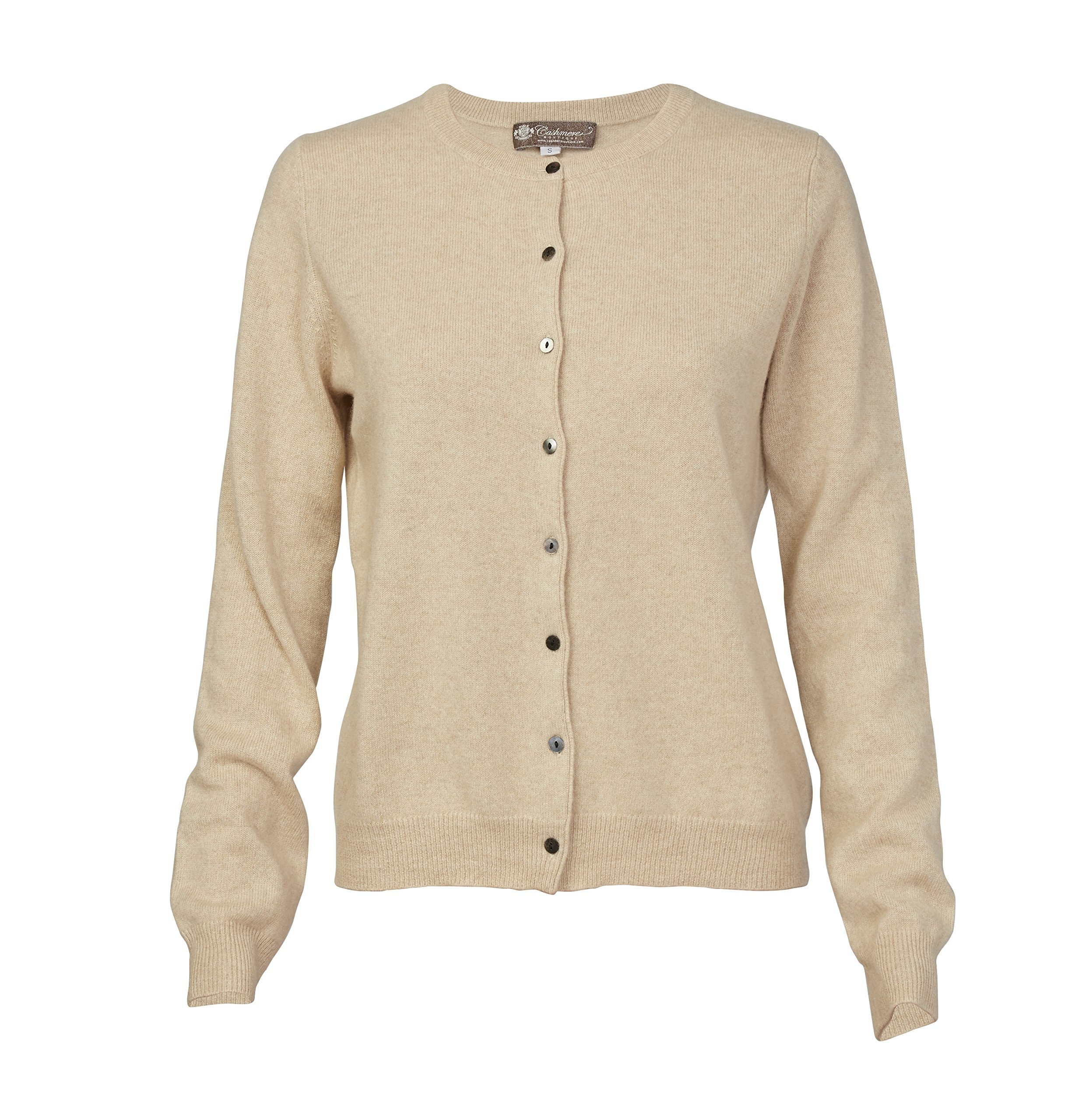 100% Pure Cashmere Women's Cardigan Sweater - Soft & Warm Round Neck Long Sleeve Button Down Sweater for Fall/Winter | Office, Lounge & Casual Wear