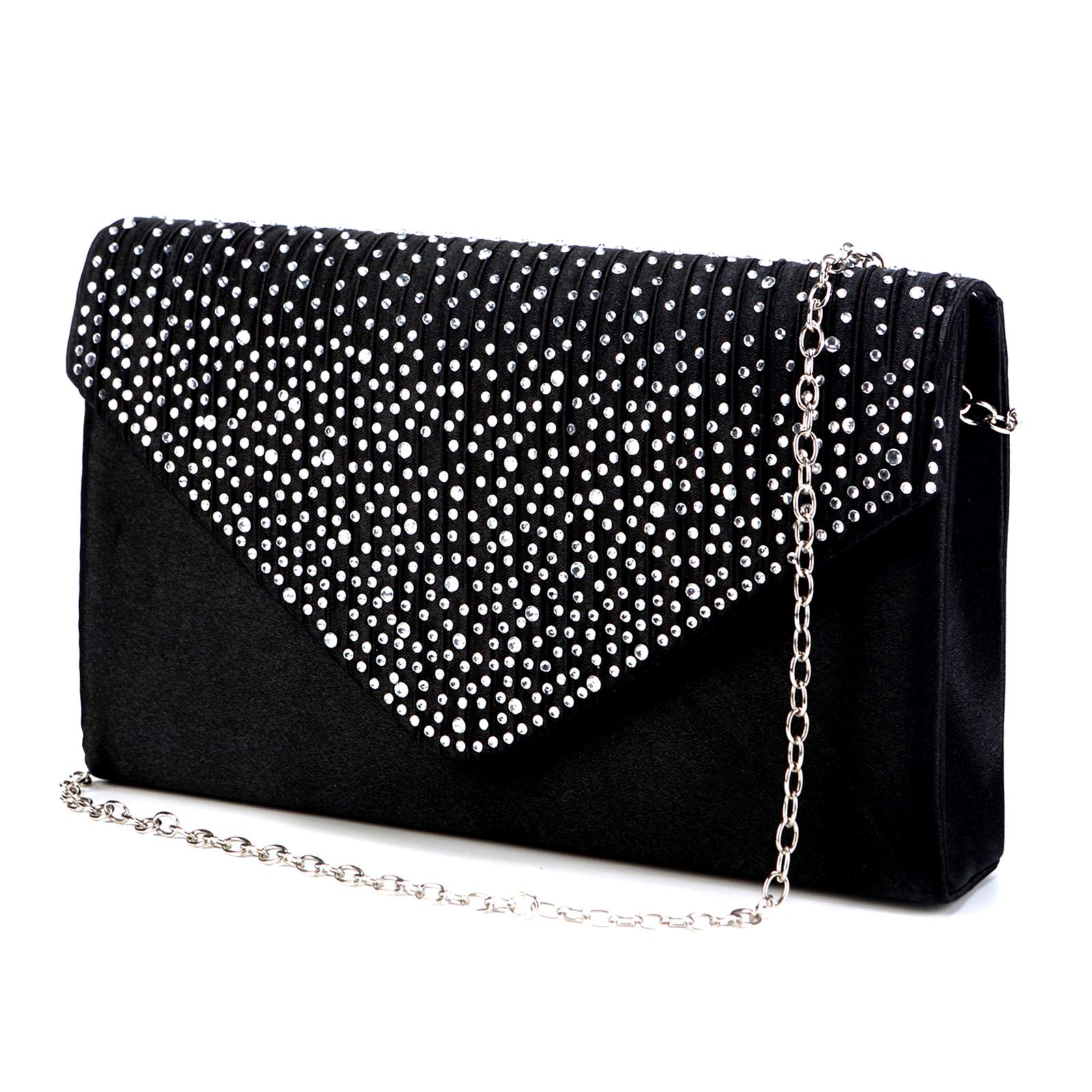 Elegant Women's Envelope Evening Clutch Crossbody Bag - Classic Wedding Party Shoulder Purse for Special Occasions | Perfect for Date Nights, Galas & Formal Events