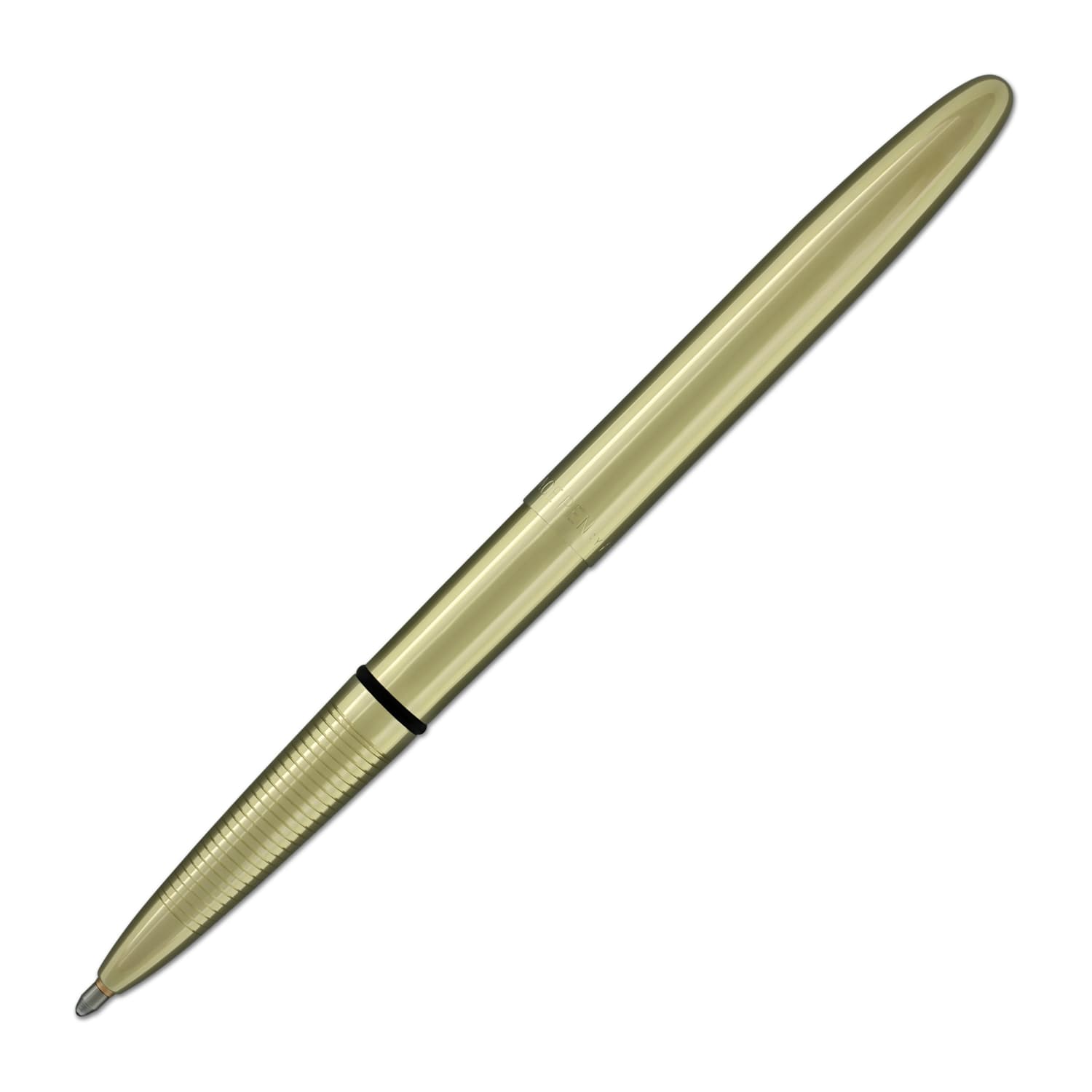 Fisher Space Pen Bullet Ballpoint Pen - Gold Titanium Nitride Finish - Compact & Refillable for Everyday Carry, Travel, and Outdoor Adventures