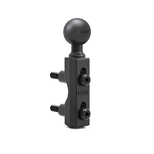 RAM Mounts RAM-B-309-1U 摩托车刹车/离合器储液罐球座底座，1英寸B型球，适用于摩托车导航支架安装