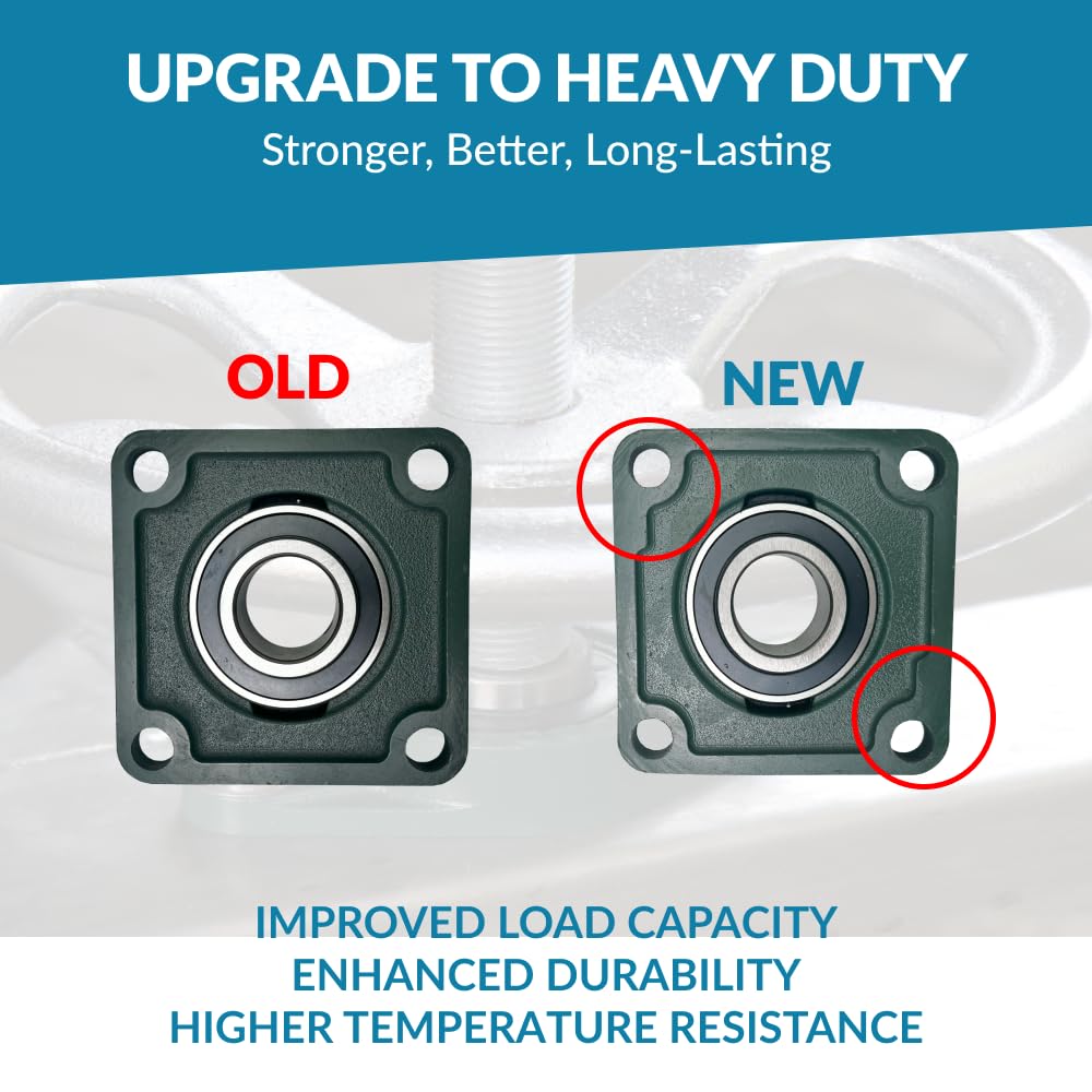 PGN UCF209-28 Pillow Block Bearing - 10 Pack Square Flange Mounted Bearings - 1 3/4