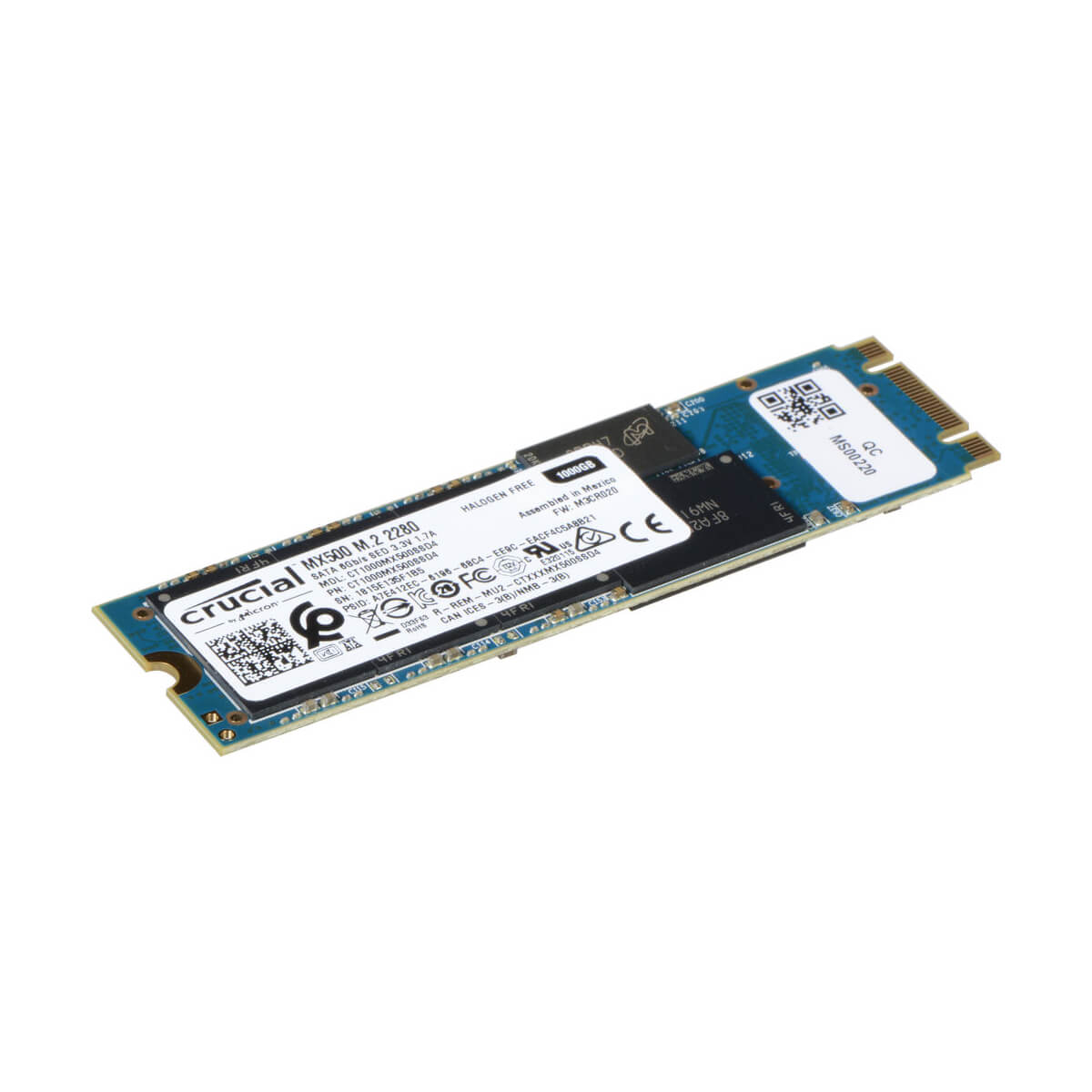 Crucial MX500 1TB M.2 3D NAND Internal SSD - High Speed SATA III Solid State Drive for Laptop & Desktop PC Upgrades | Fast Boot, Gaming, Video Editing