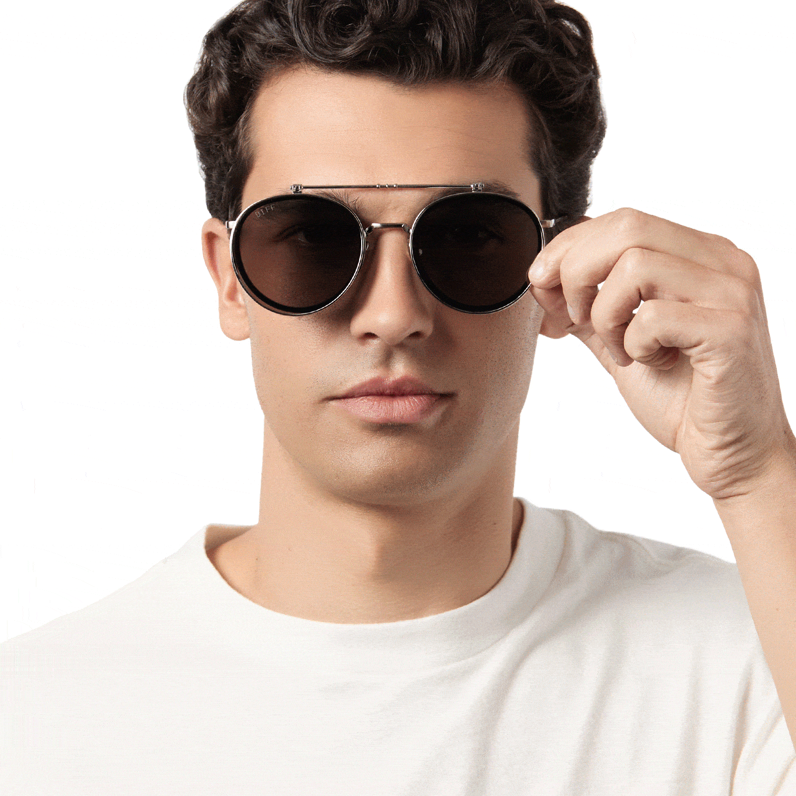 ANAKIN™ PODRACER™ Polarized Sunglasses - Galactic Brushed Silver & Space Gray Frame - UV Protection for Driving, Running & Outdoor Activities
