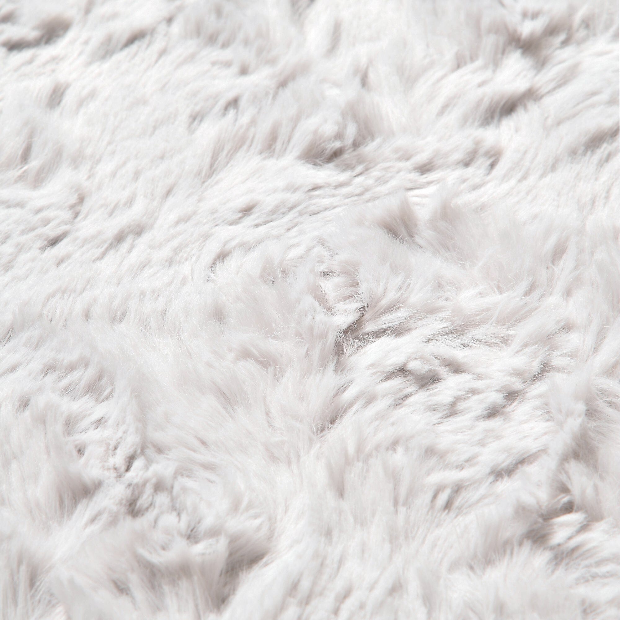 Ultra Plush Shaggy Area Rug 6.5x5 Feet - Soft Grey Fluffy Carpet for Living Room, Bedroom, Nursery - Non-Slip Comfortable Floor Mat for Home Decor