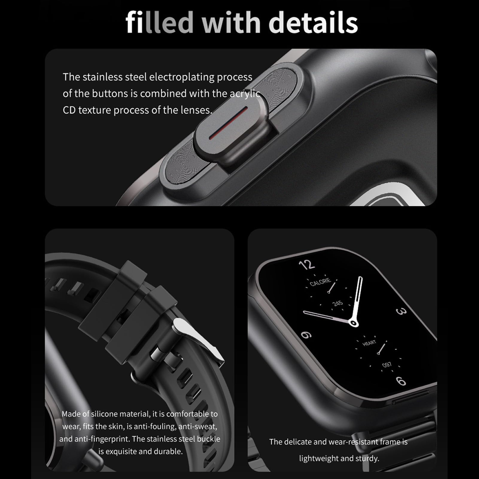 2.01 Inch Smart Watch with Earbuds - 2-in-1 Fitness Tracker with HD Touch Screen, Multiple Sports Modes, Remote Camera Control for Men & Women - Perfect for Running, Gym Workouts & Daily Activity Tracking