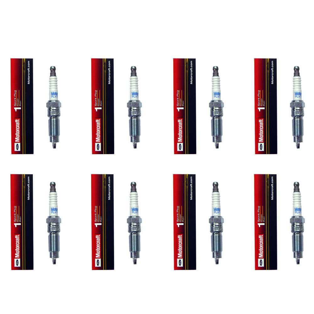 Motorcraft SP509 HJFS24FP Spark Plugs (8 Pack) - Compatible with Ford & Lincoln Vehicles - Improve Engine Performance & Fuel Efficiency for Daily Commuting & Highway Driving