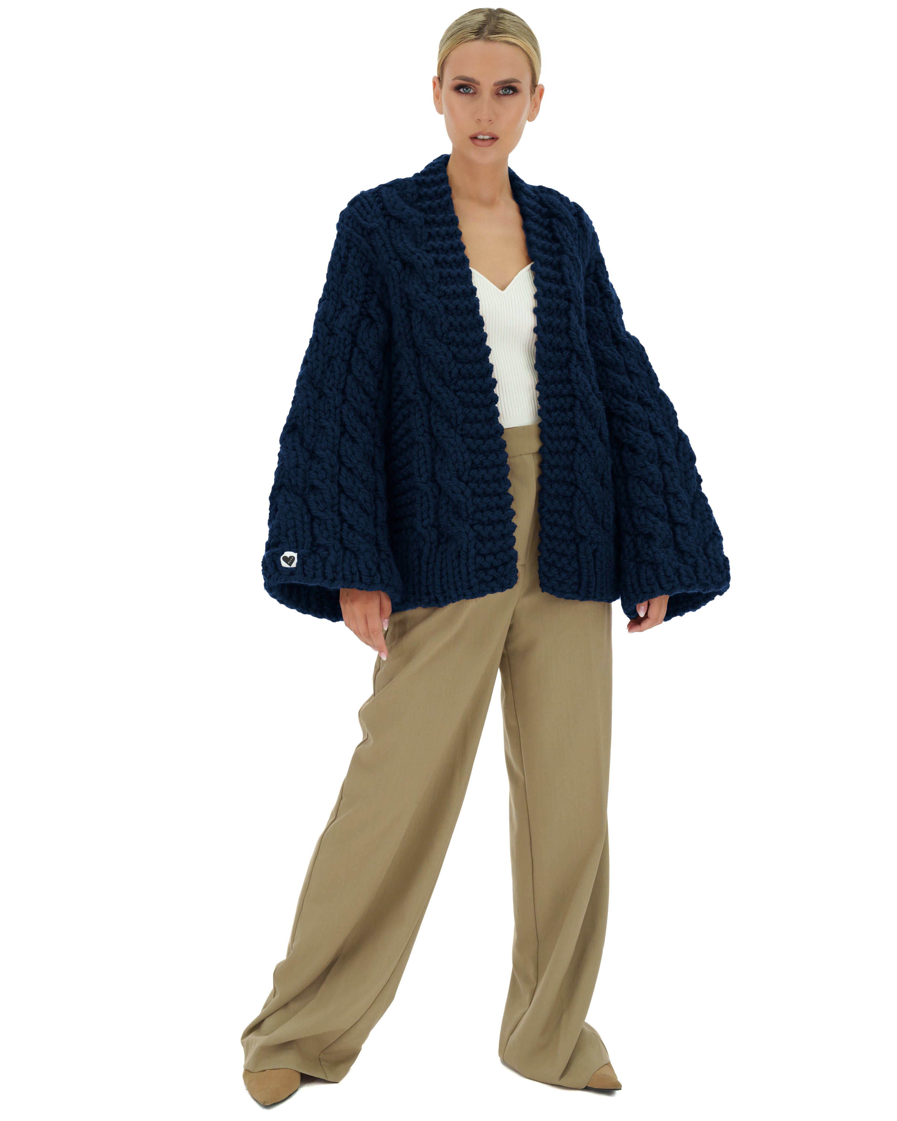 Cozy Cable Knit Cardigan Sweater for Women - Soft Chunky Knit Open Front Long Sleeve Wrap - Perfect for Fall, Winter & Layering Outfits