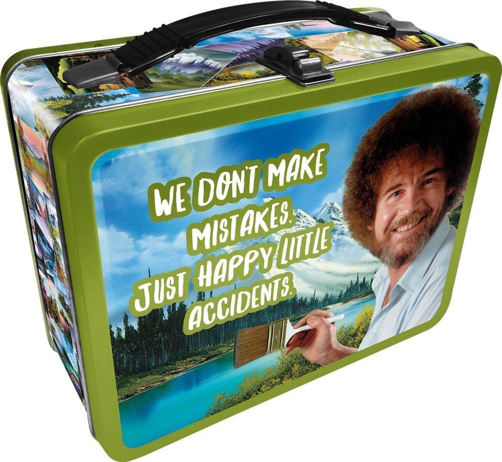 Toynk Bob Ross Collectibles Set - Looksee Collector's Box with Pin & Lunch Box | Perfect for Art Lovers & Collectors | Great Gift for Painting Enthusiasts & Home Decor