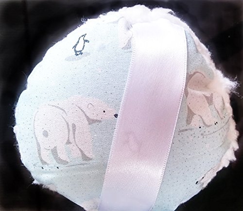 Soft Polar Bear & Penguins Fleece Powder Puff - Large Makeup Brush for Loose Powder & Setting Powder | Perfect for Professional Makeup Application & Travel Touch-Ups