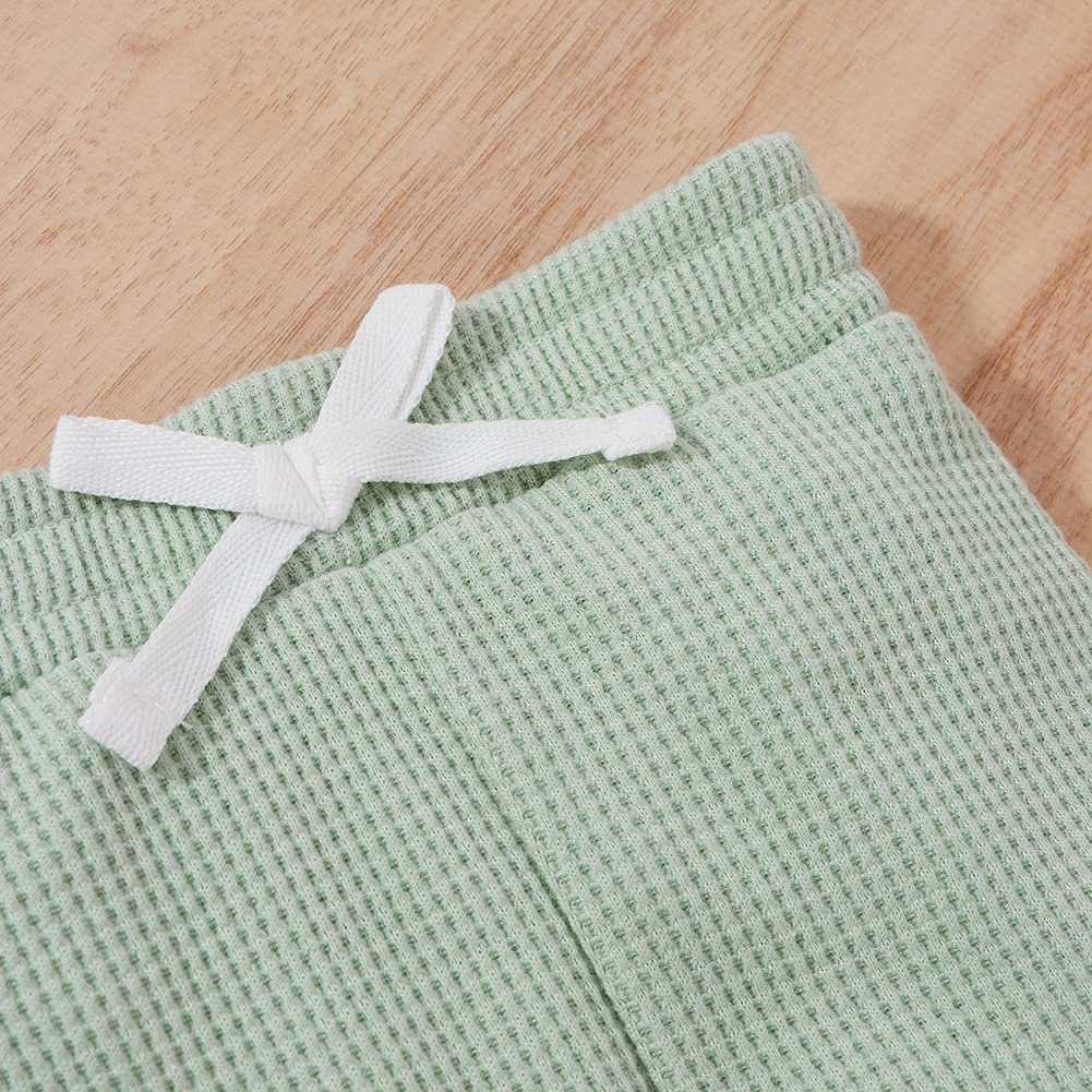 Thorn Tree Newborn Baby Clothes Set - 100% Cotton Knitted Fall Outfits for Boys & Girls, Long Sleeve Romper with Pants (2-Piece Set) - Perfect for Autumn Photoshoots, Family Gatherings & Cozy Daily Wear