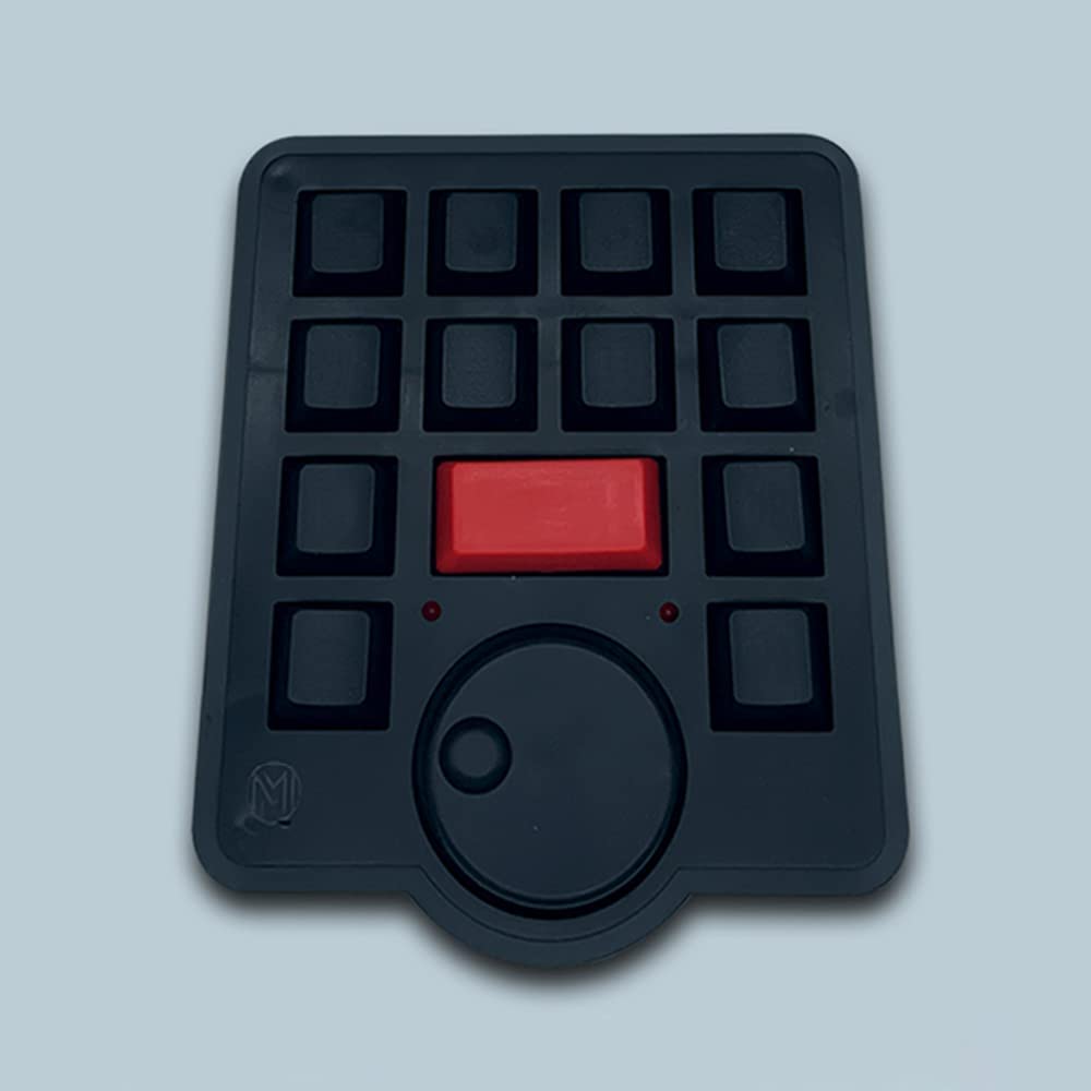 Multi-Function Mechanical Keyboard with Spin Button Hot Keys for Da Vinci FCPX, Edius, Adobe AU, Pr – Compatible with Windows & MacOS – Perfect for Video Editing, Gaming & Office Work
