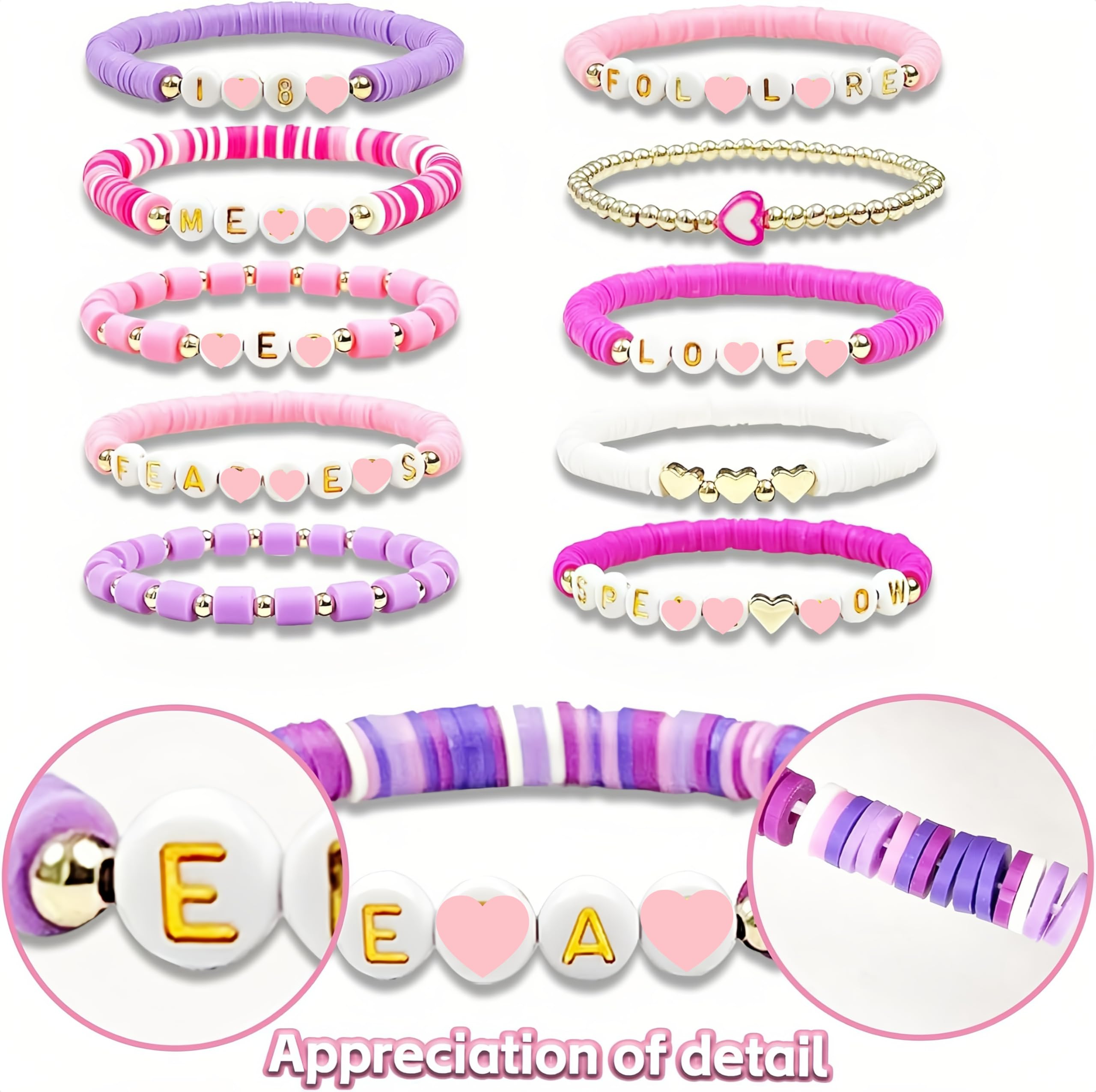 Boho Friendship Layering Bracelet Set for Women - Music Inspired Charm Bracelets for Fans | Perfect for Concerts, Festivals & Everyday Boho Style